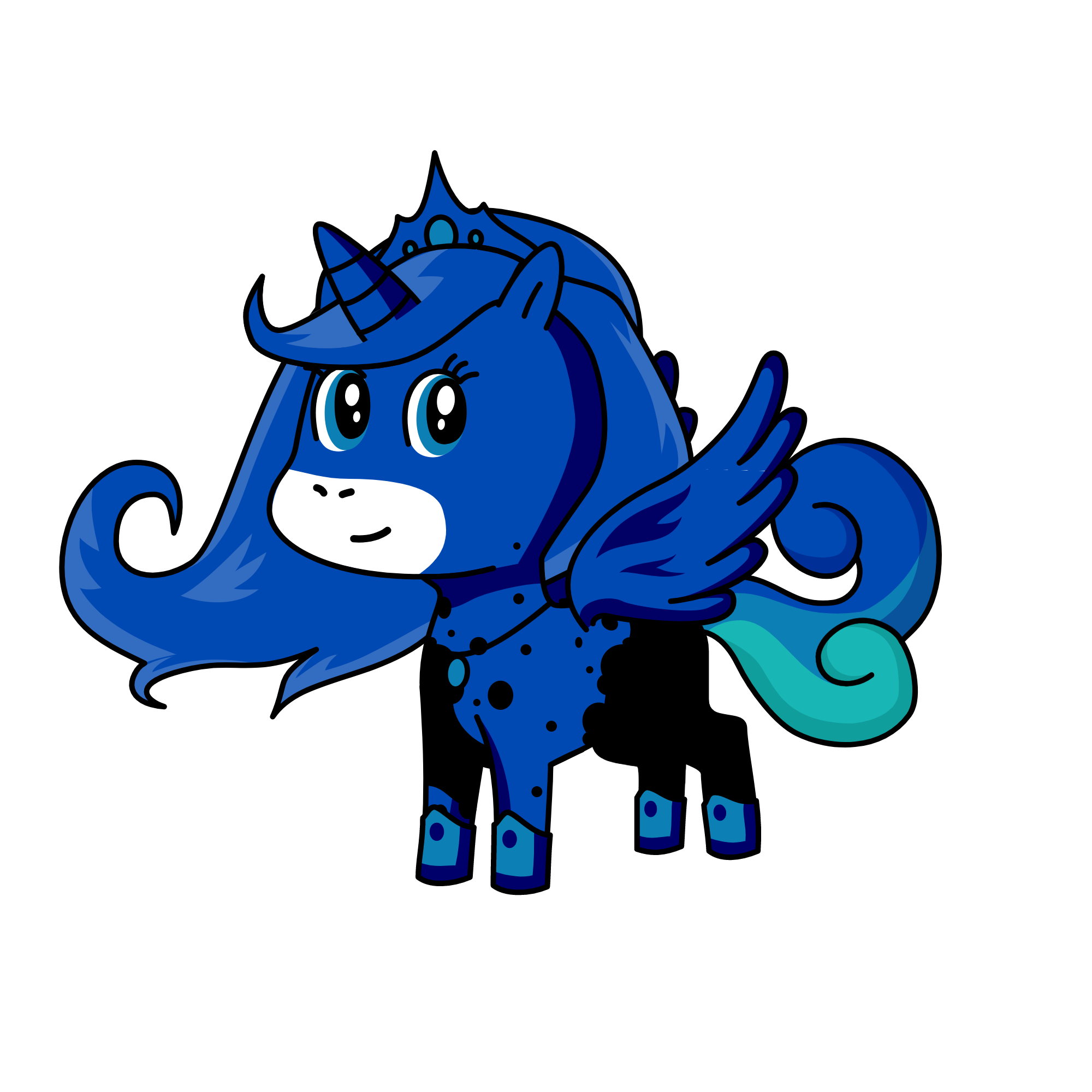 Princess Luna, the unicorn