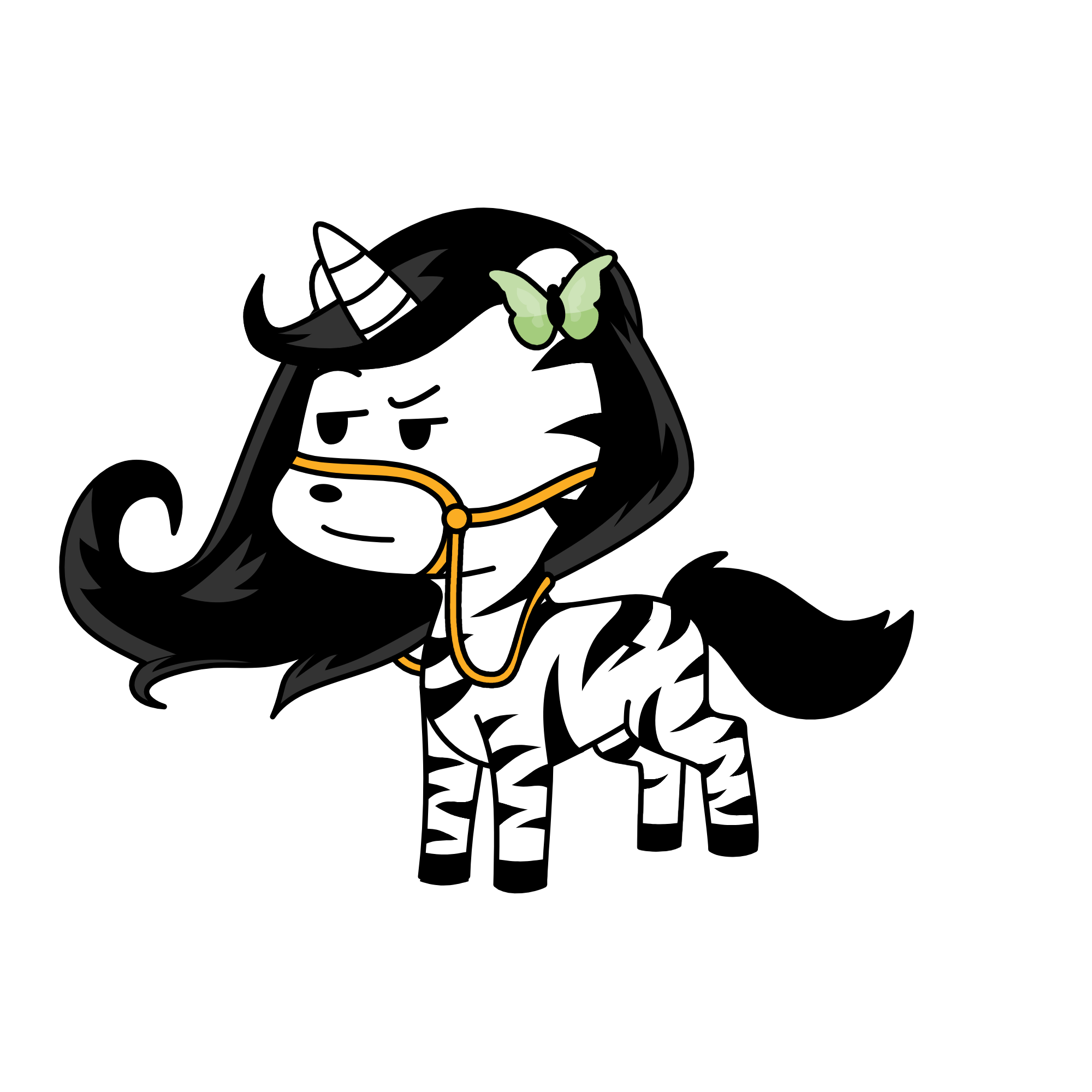 zebra, the unicorn