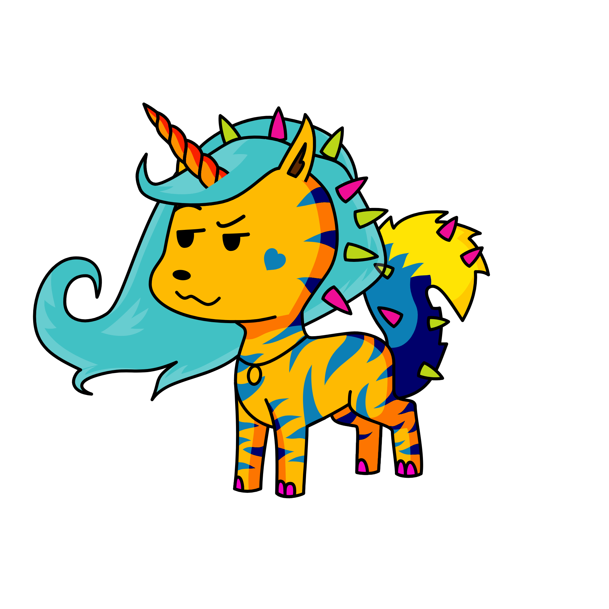 TIGER GIRL , the unicorn