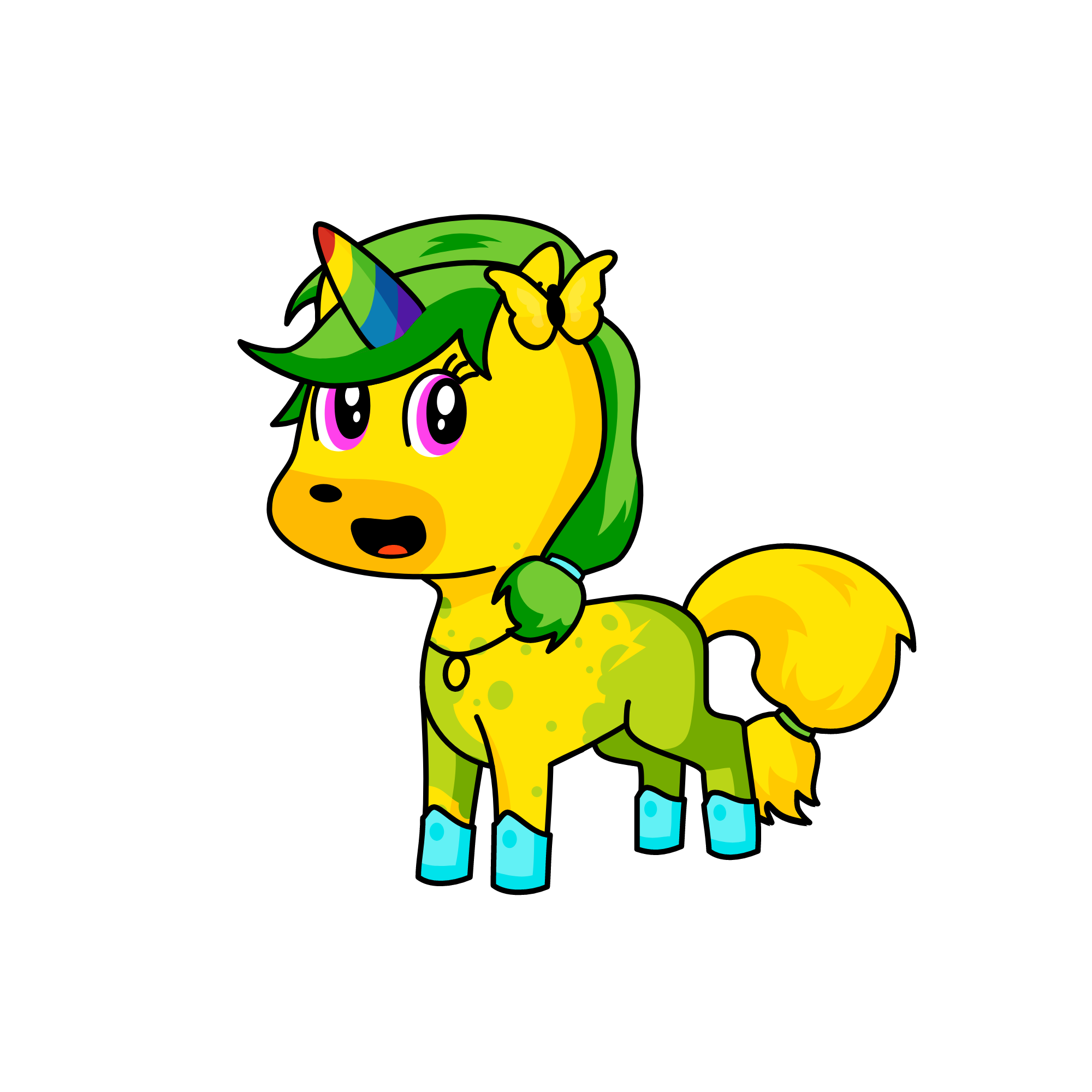 forest summer, the unicorn