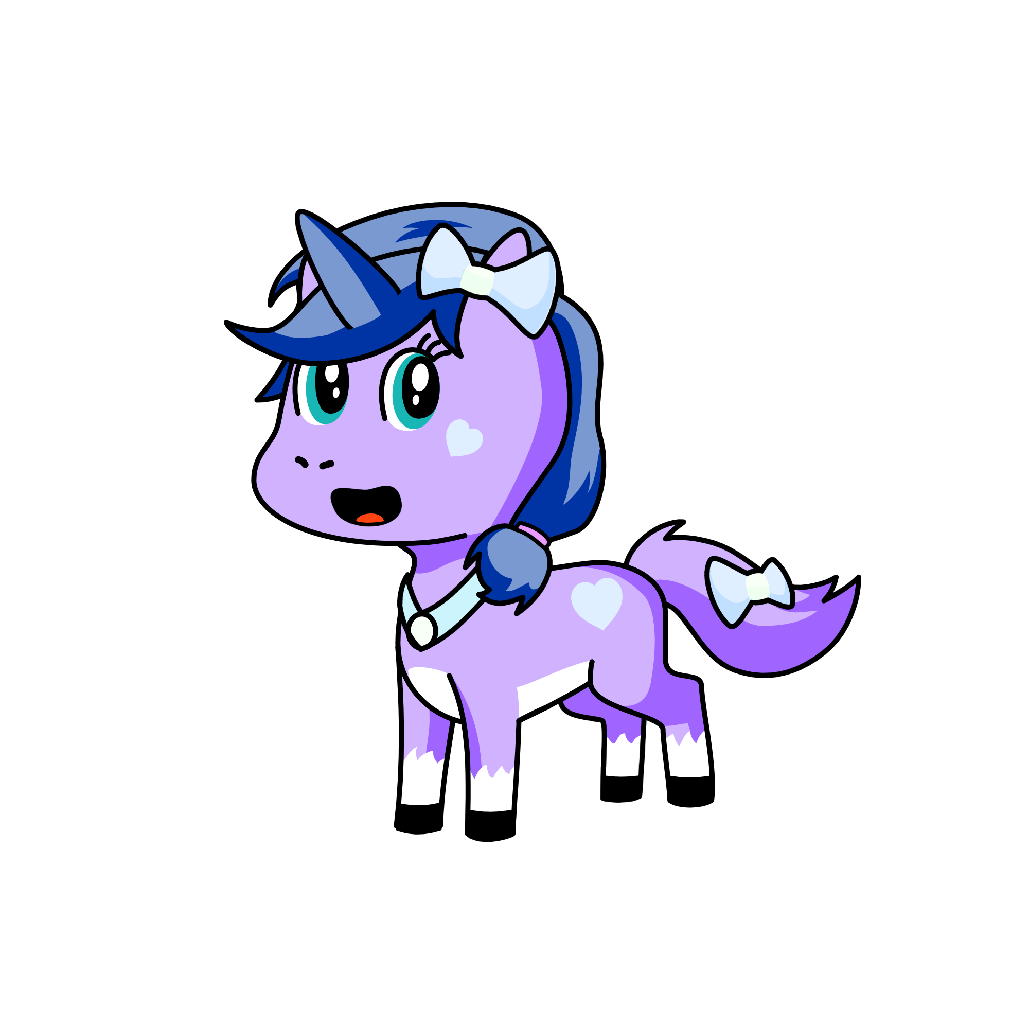 Bluneigh, the unicorn