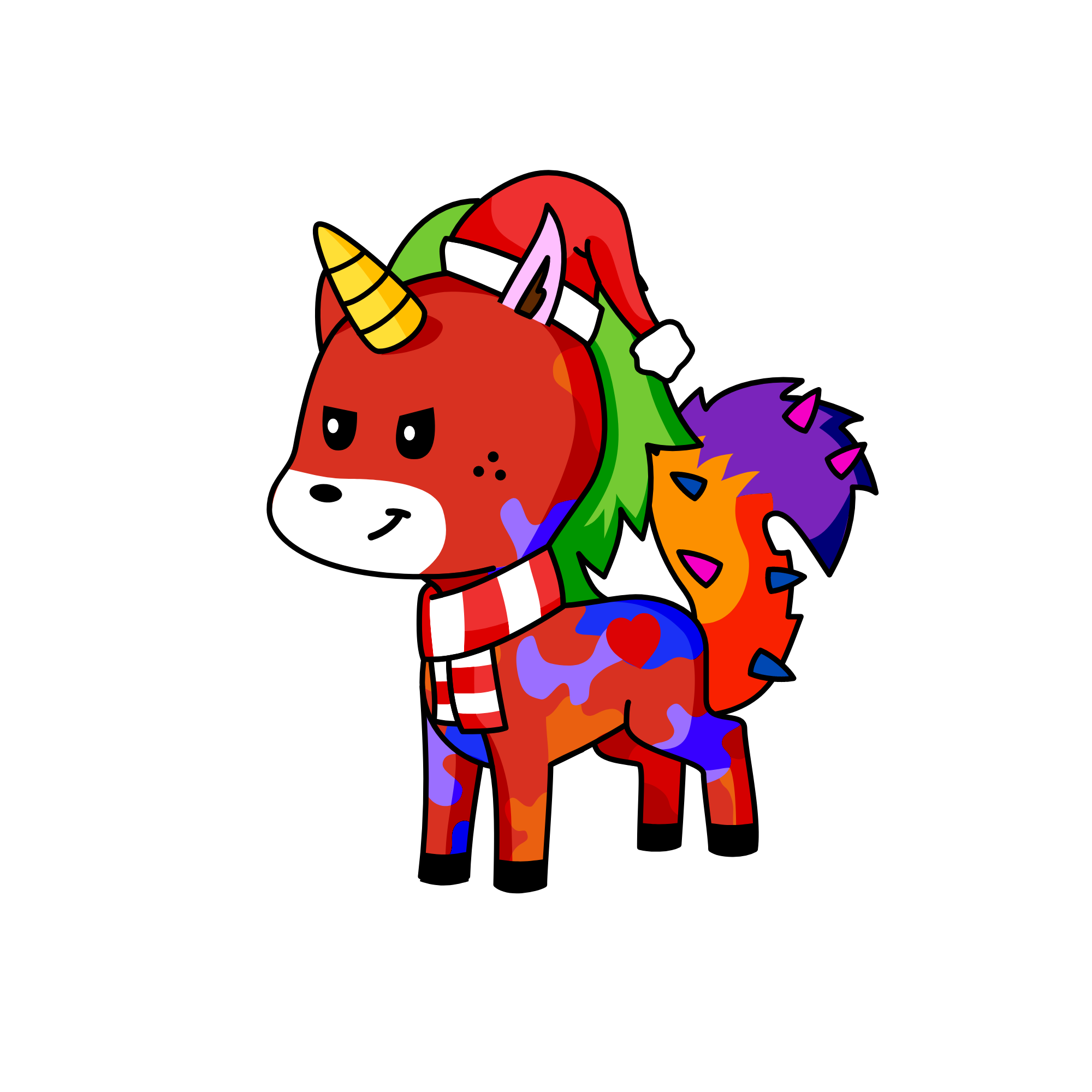 rainbow dash, the unicorn
