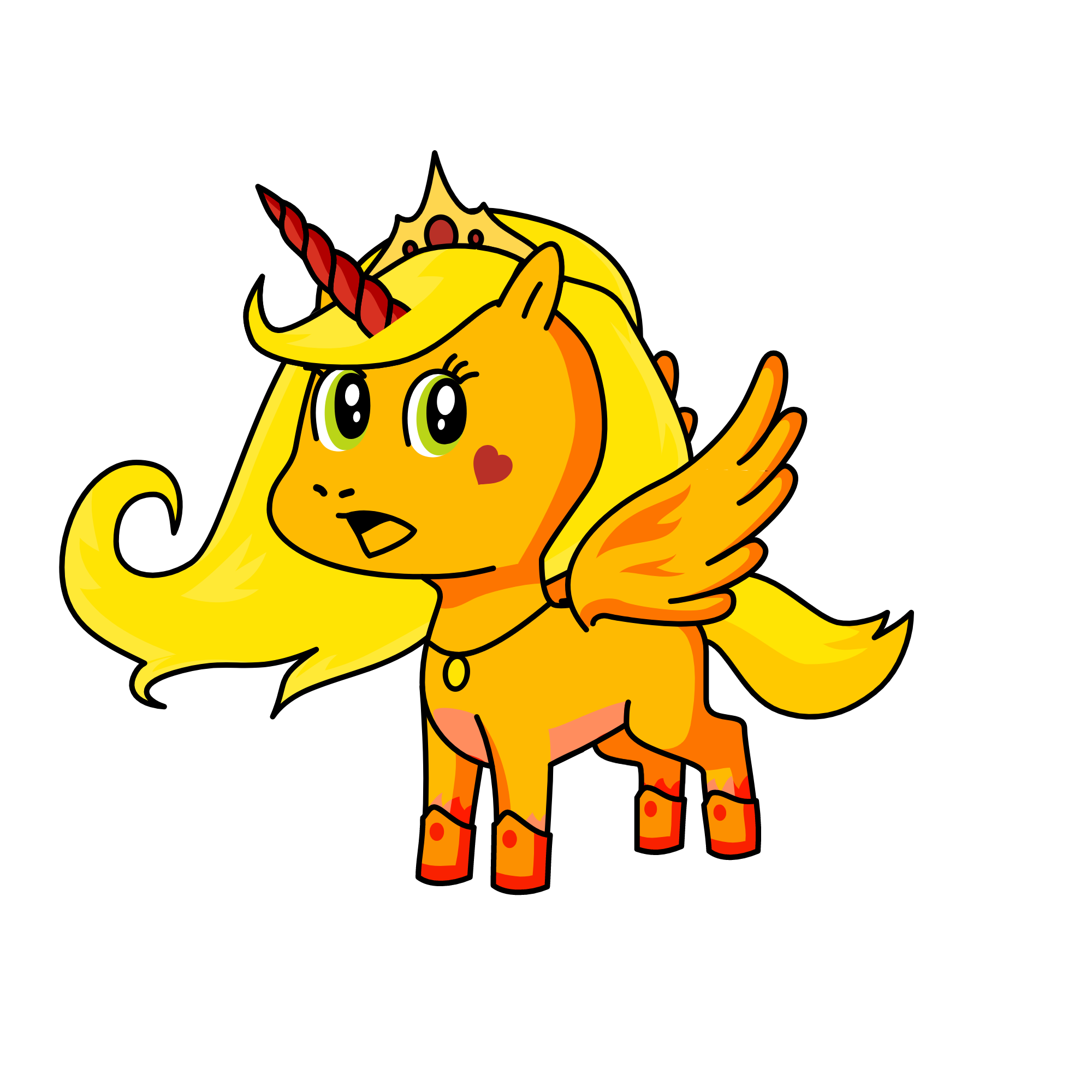 SICK BURN QUEEN, the unicorn