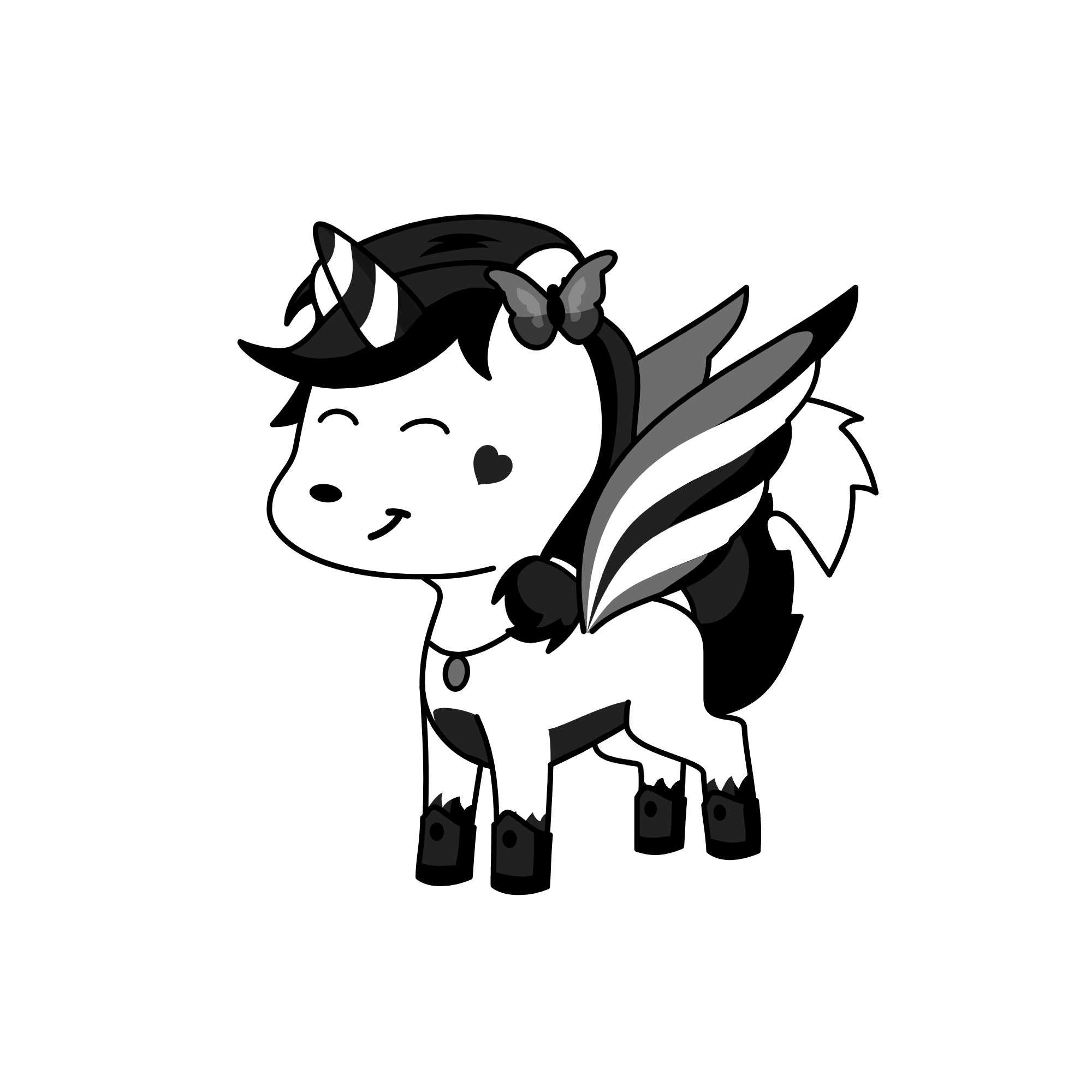blacky, the unicorn