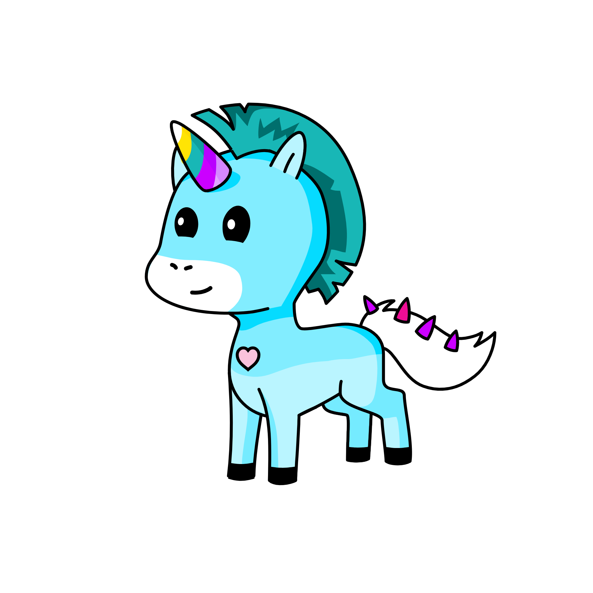 bluey, the unicorn