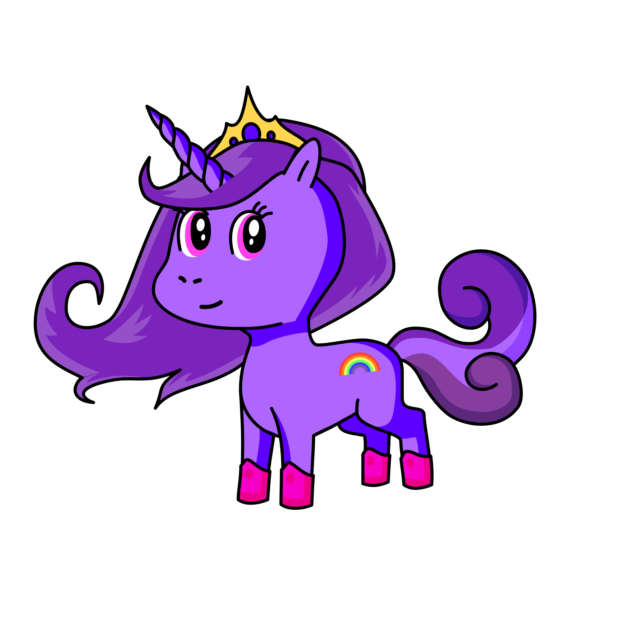 cute, the unicorn