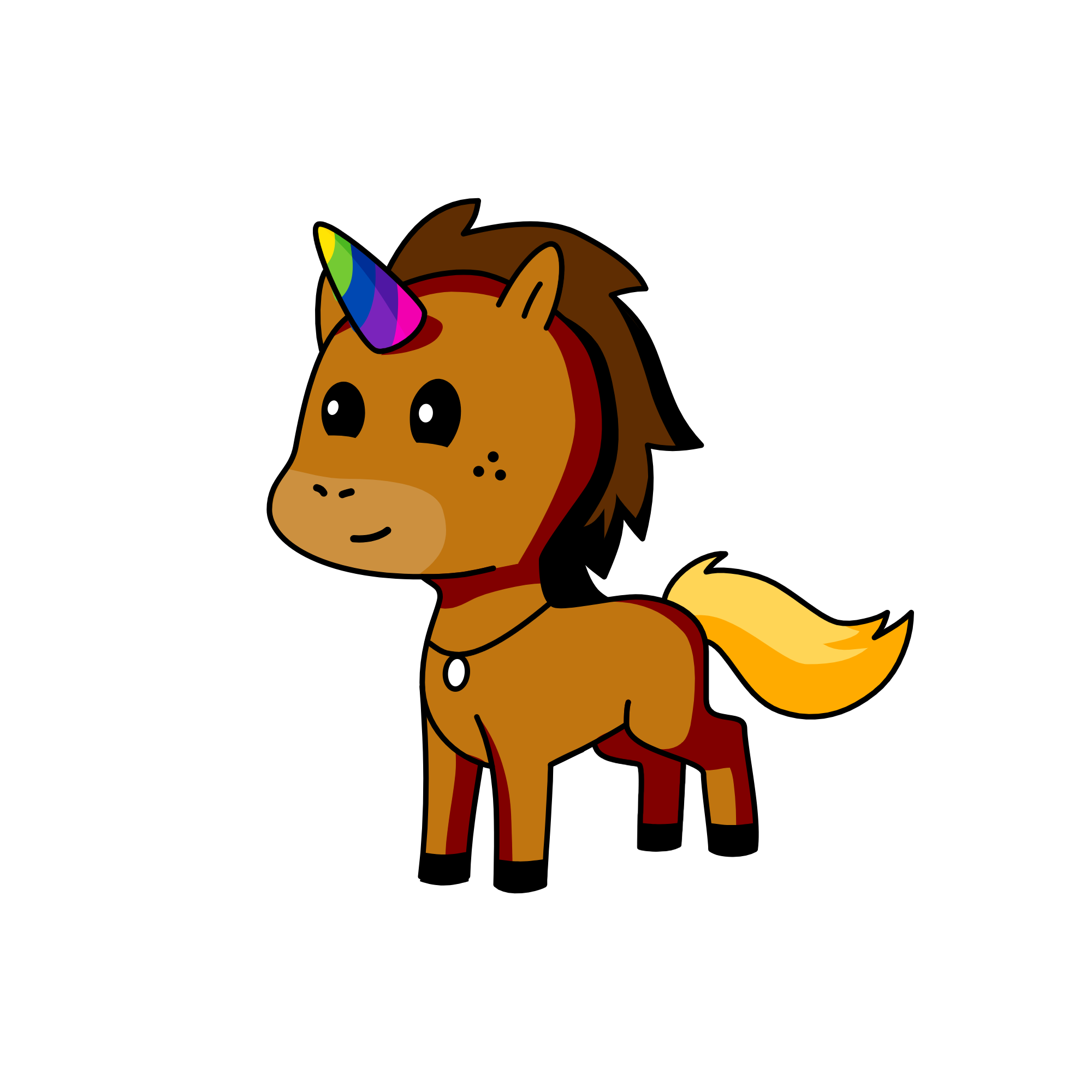 country rainbow, the unicorn