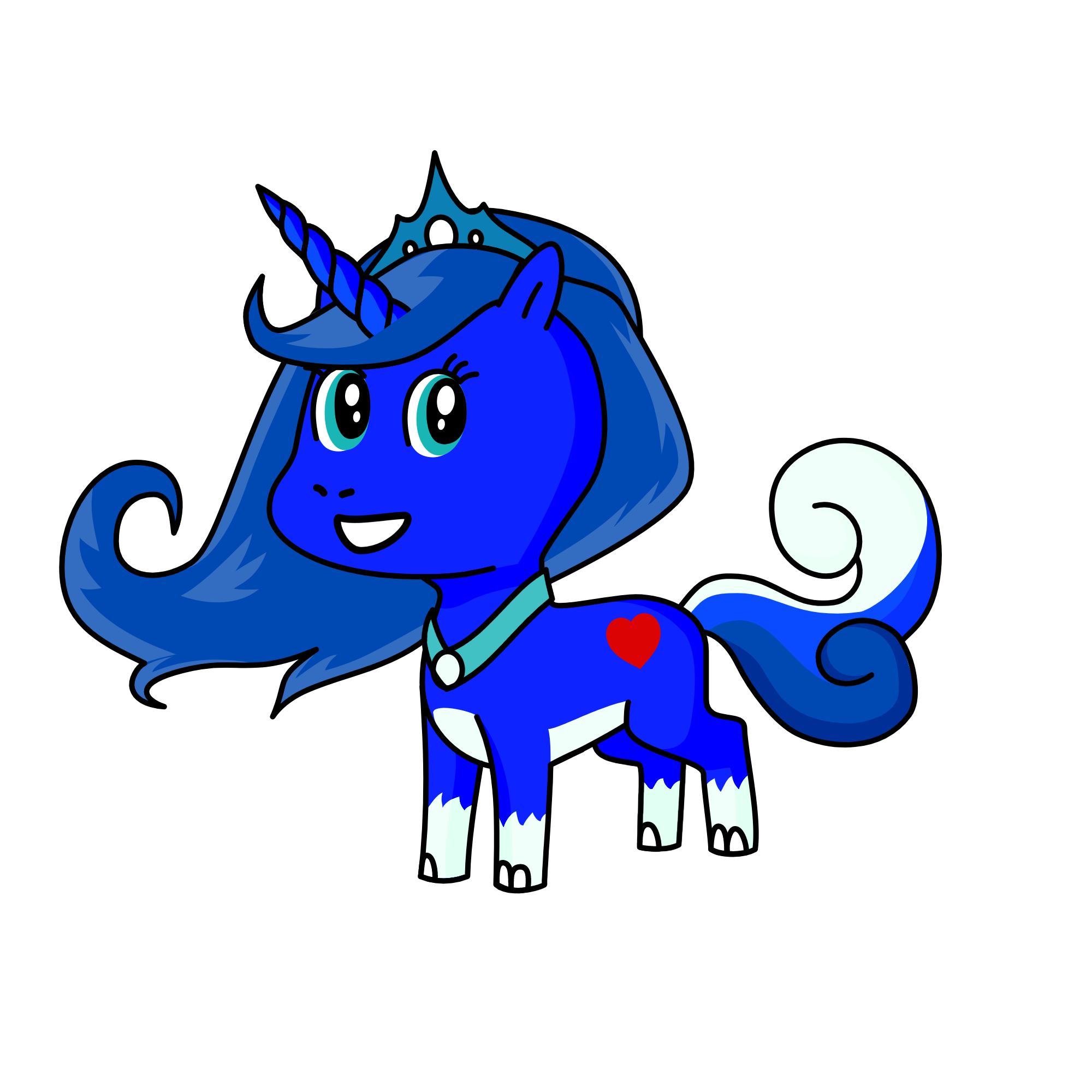 Princess luna, the unicorn