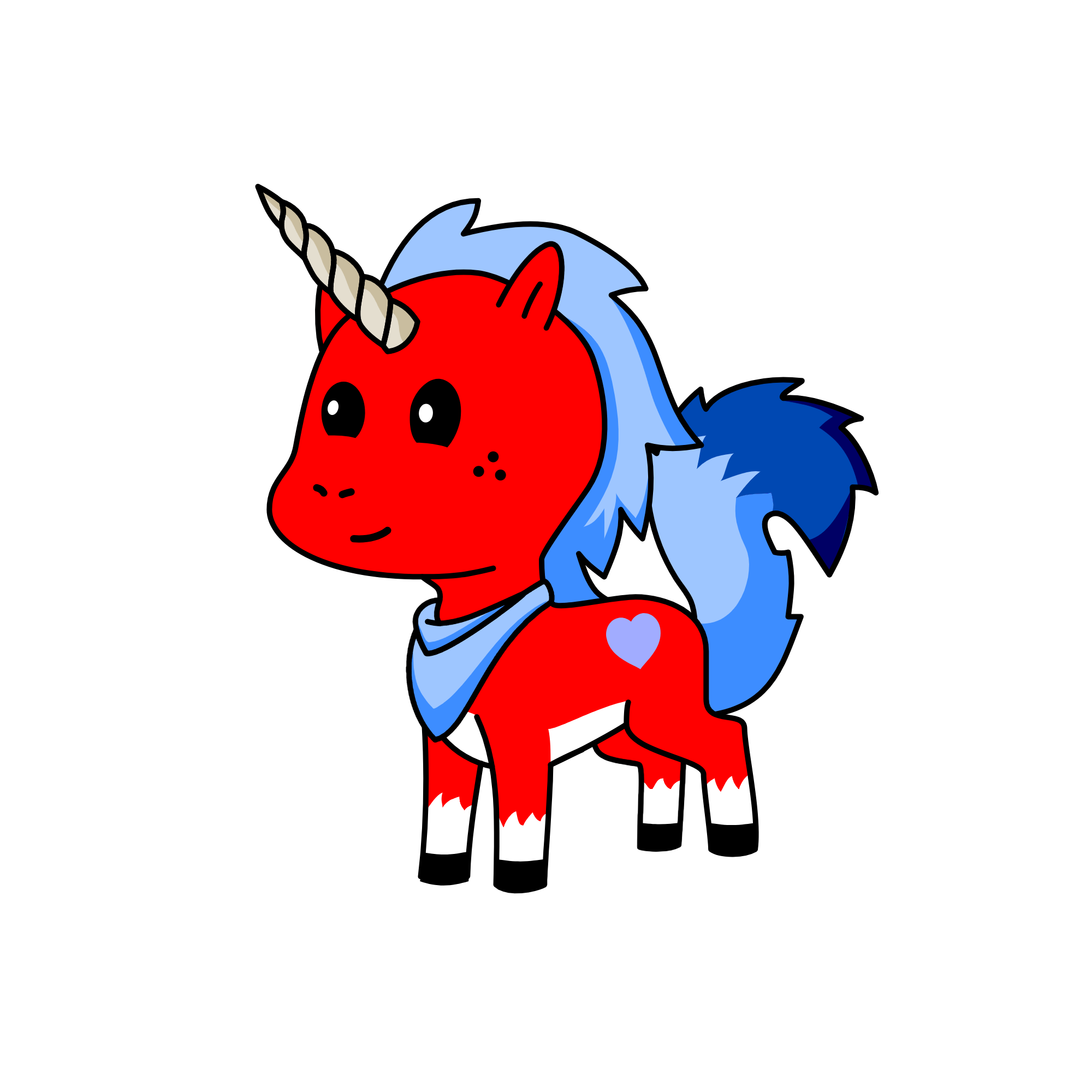 Fluffy, the unicorn