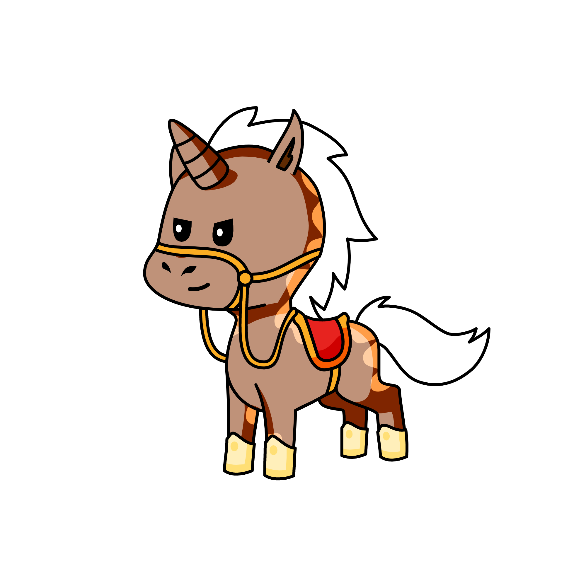 Lorian (royal horse rider), the unicorn