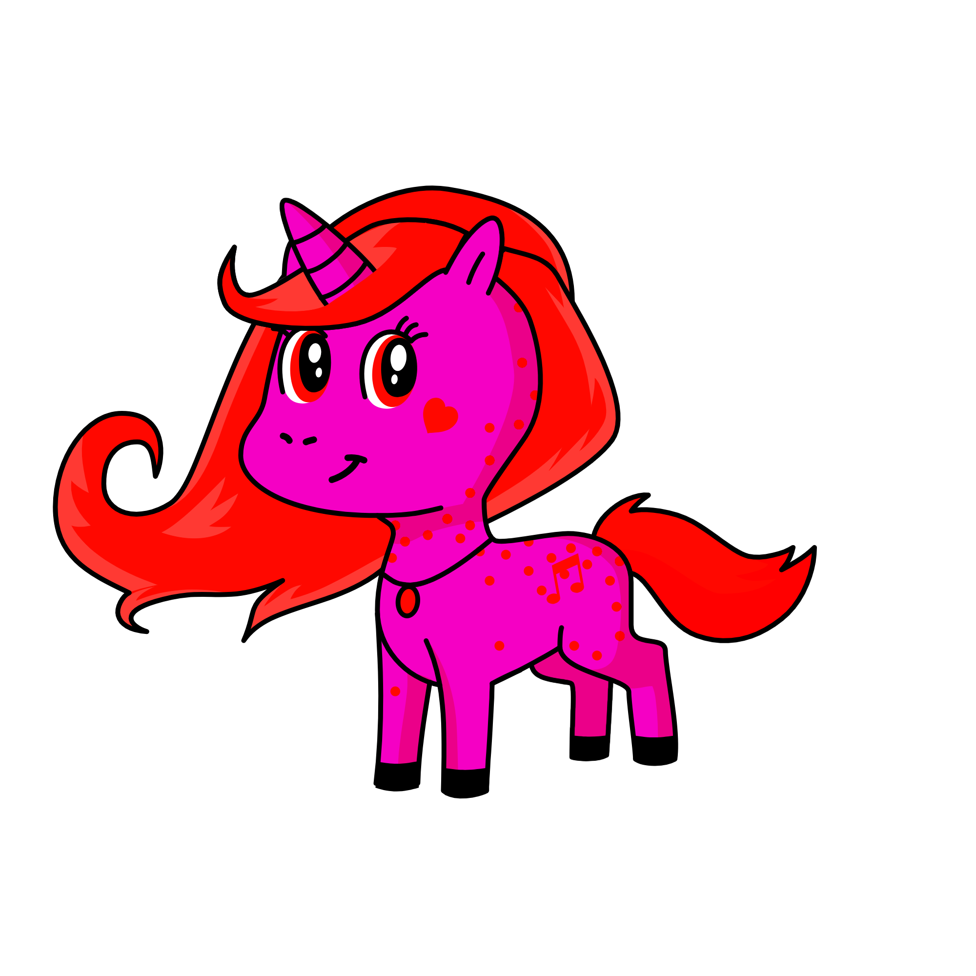 Stawberry, the unicorn