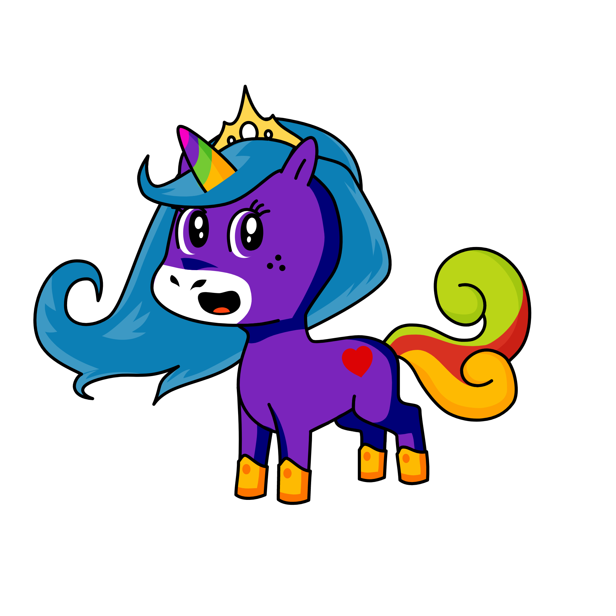 Queen Angel, the unicorn