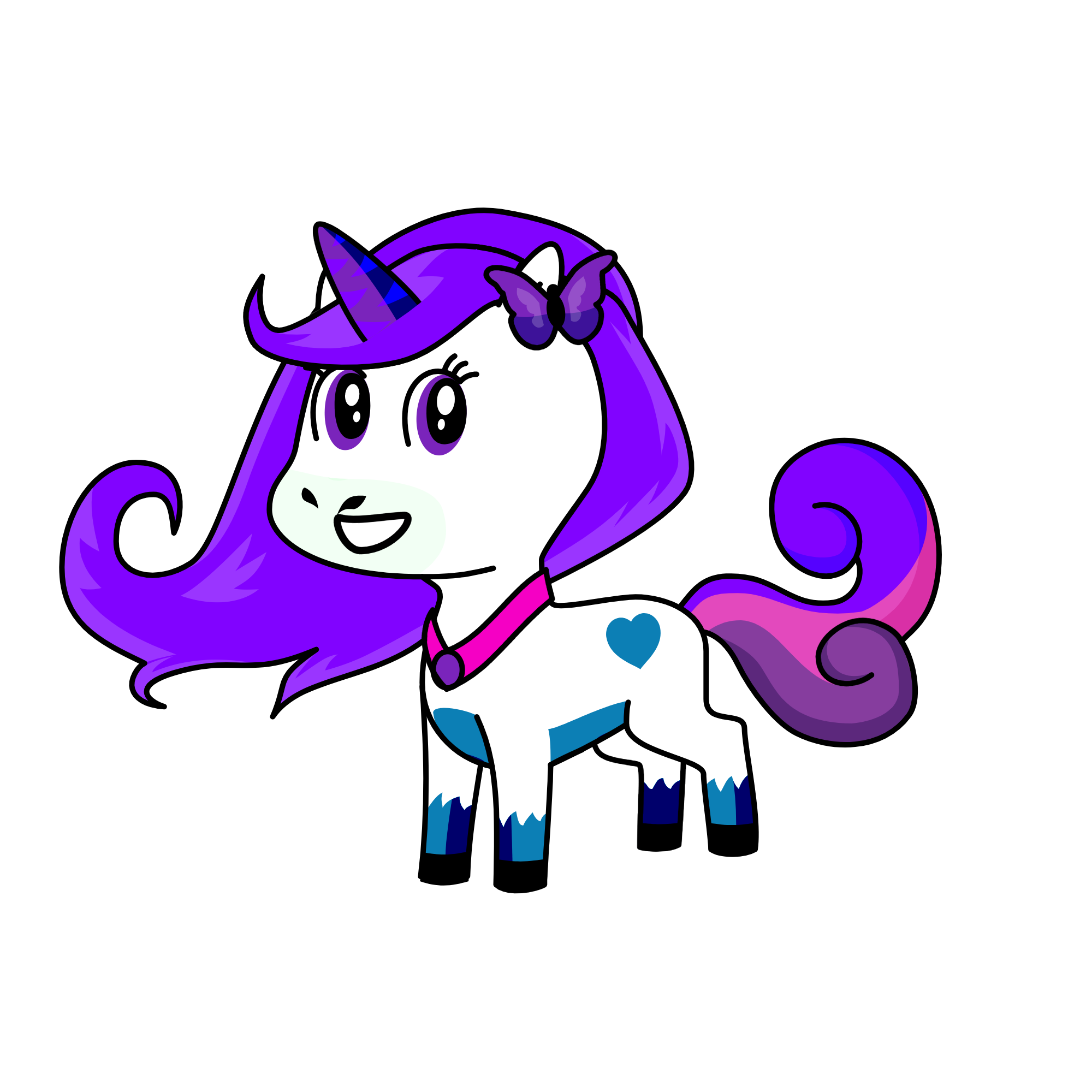 nigth light, the unicorn