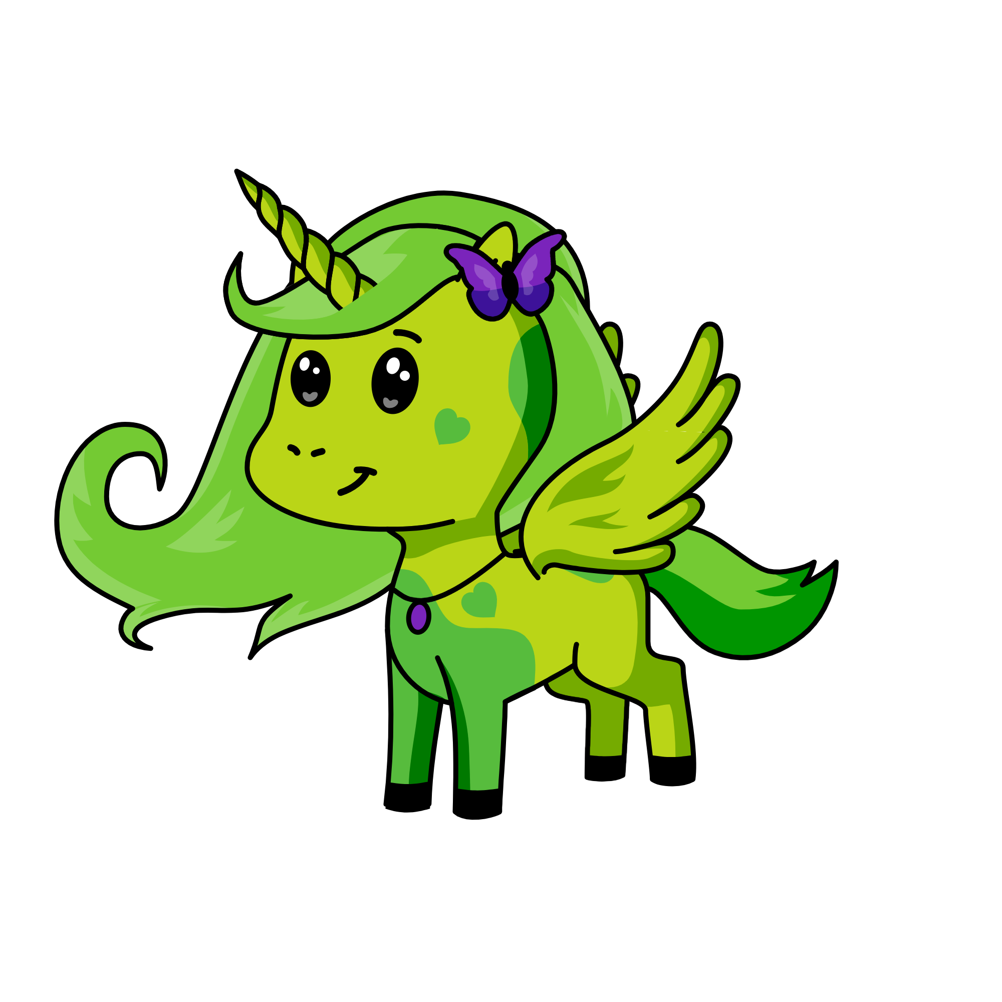 papillion, the unicorn