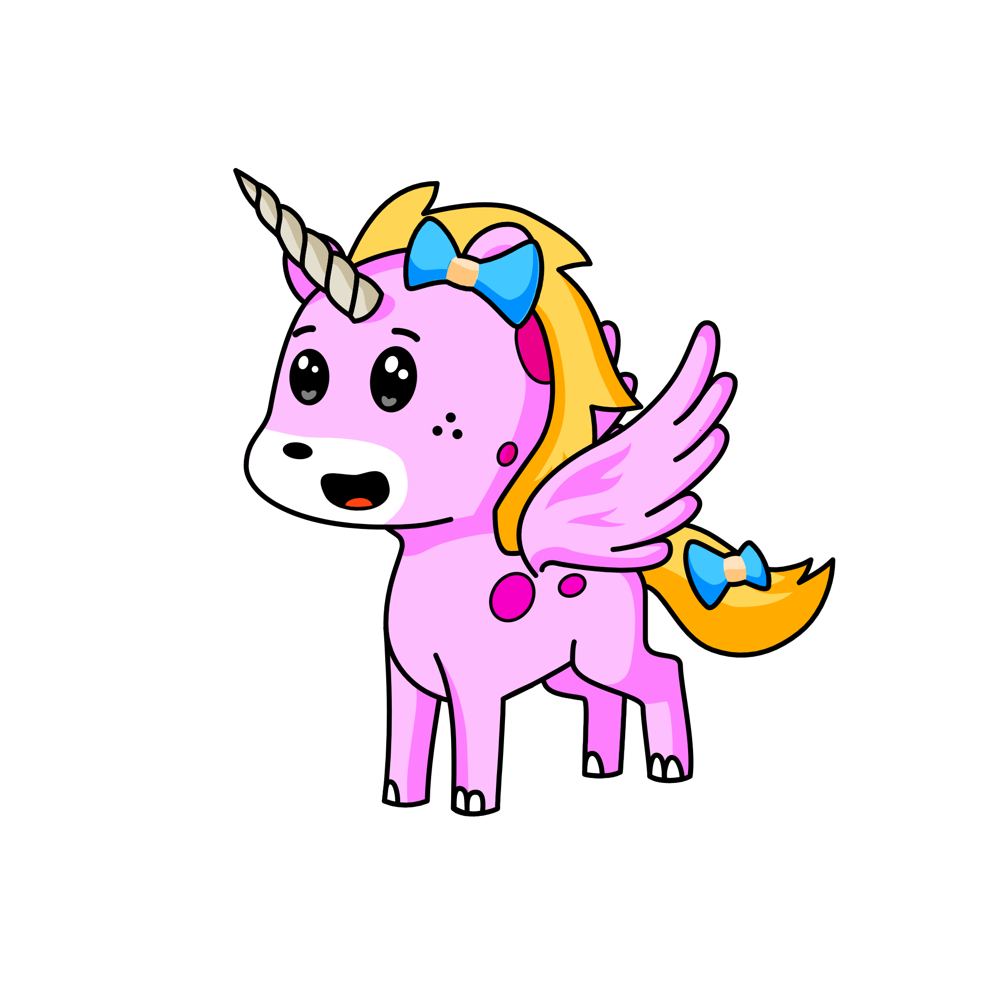 PINK FLY, the unicorn