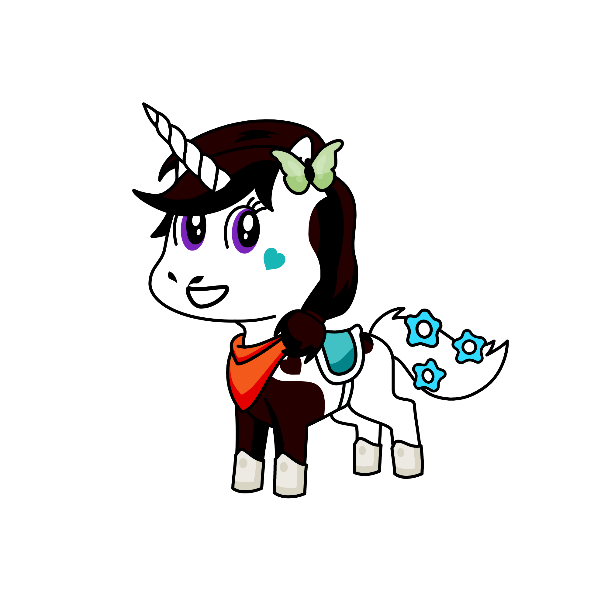 butterfly, the unicorn