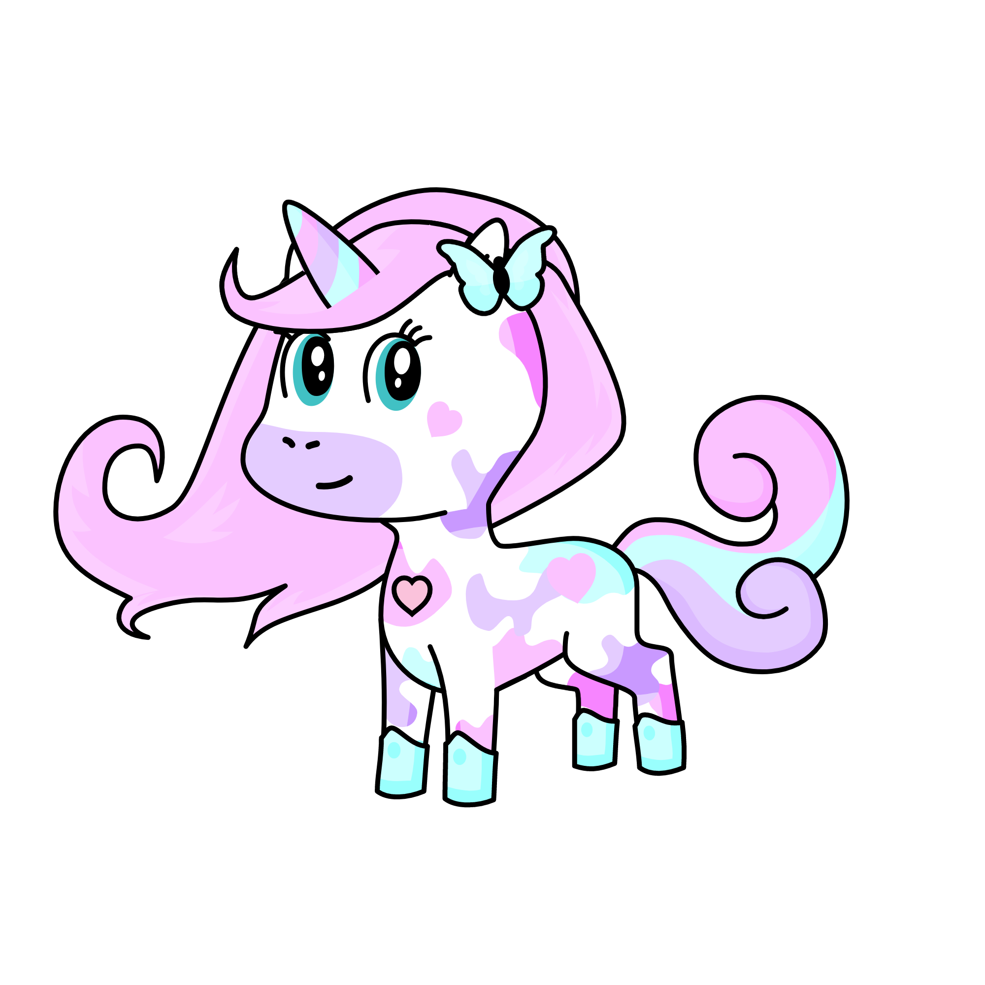 pastel princess, the unicorn