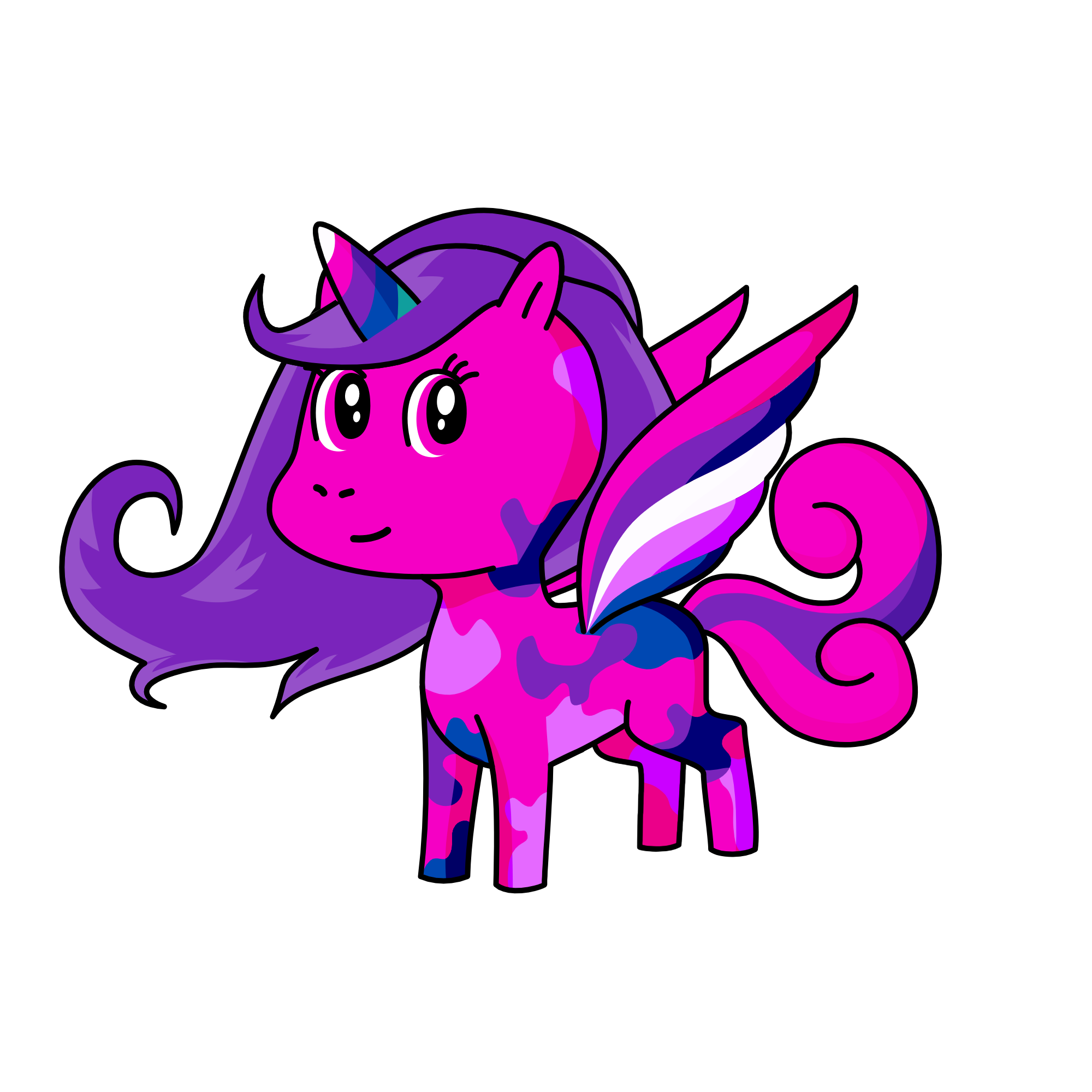 Pink, the unicorn