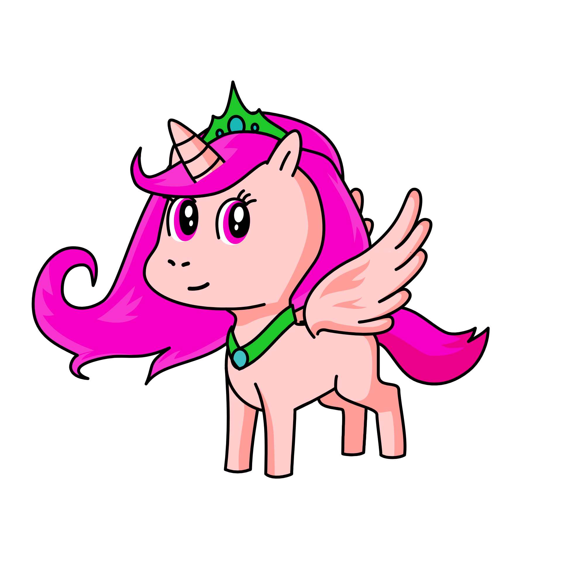 queen poppy, the unicorn