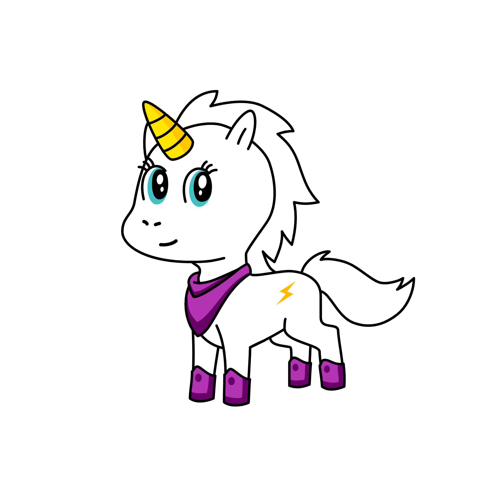 unicorn from Harry Potter, the unicorn