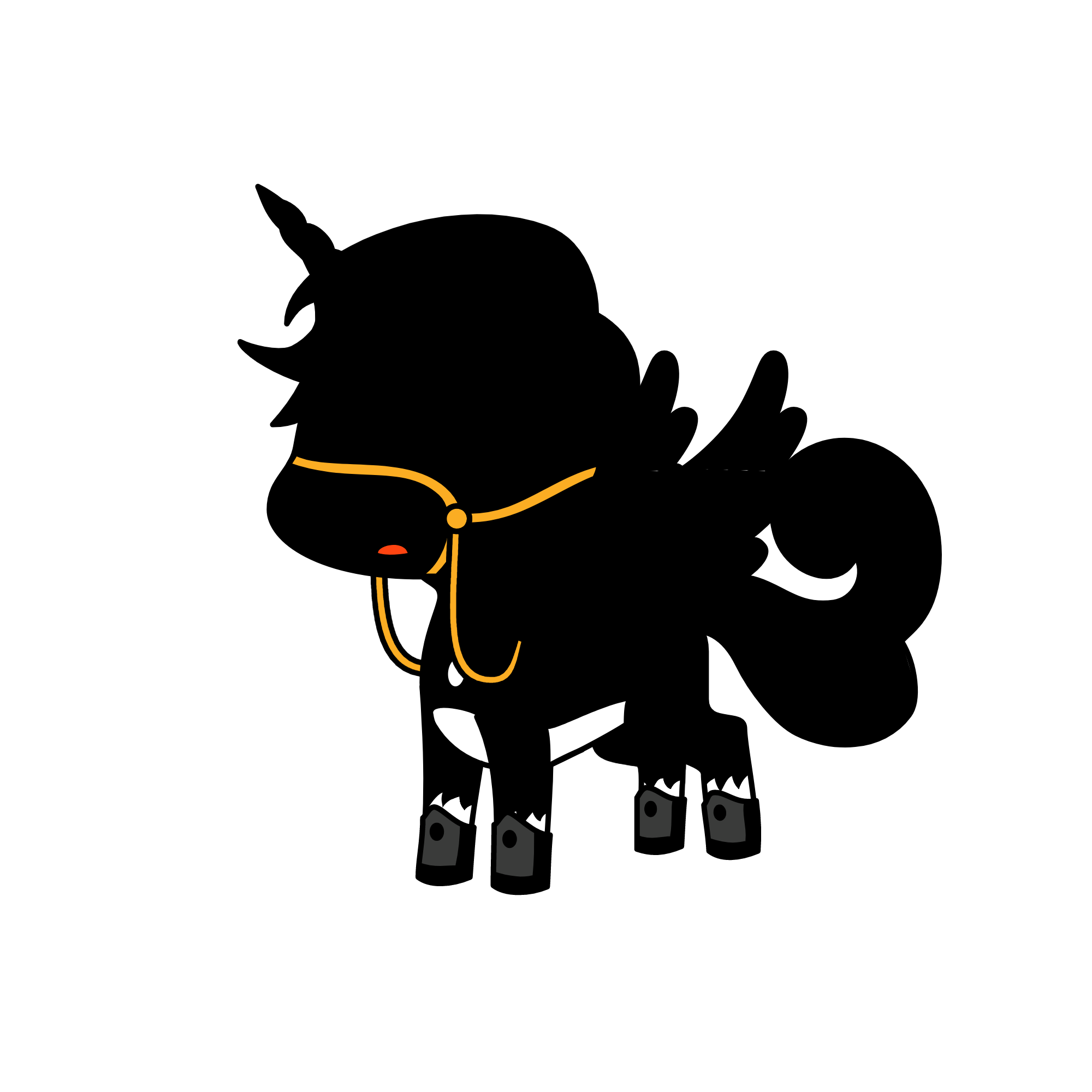The Shadow Speaker, the unicorn