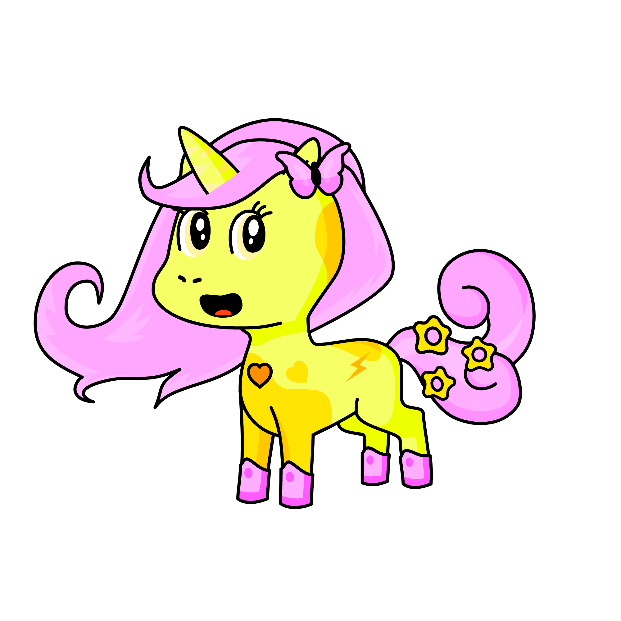 Fluttershy, the unicorn