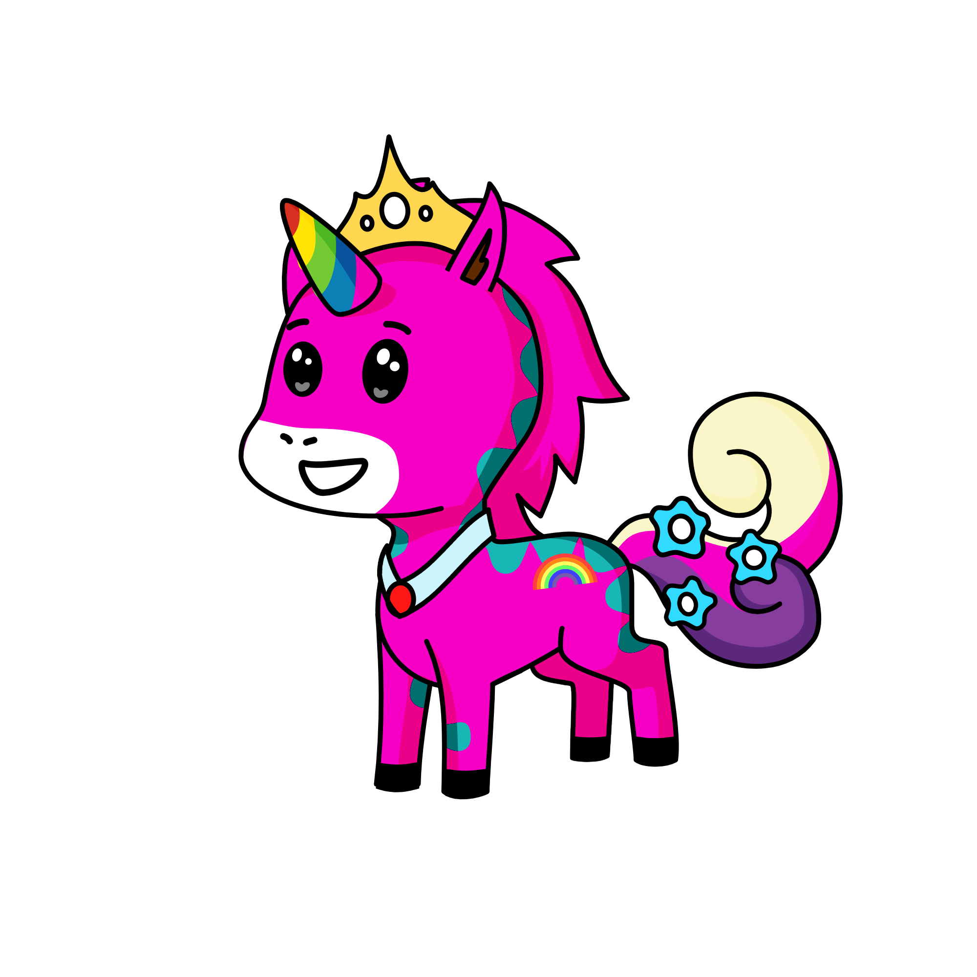 rainbow dash , the unicorn