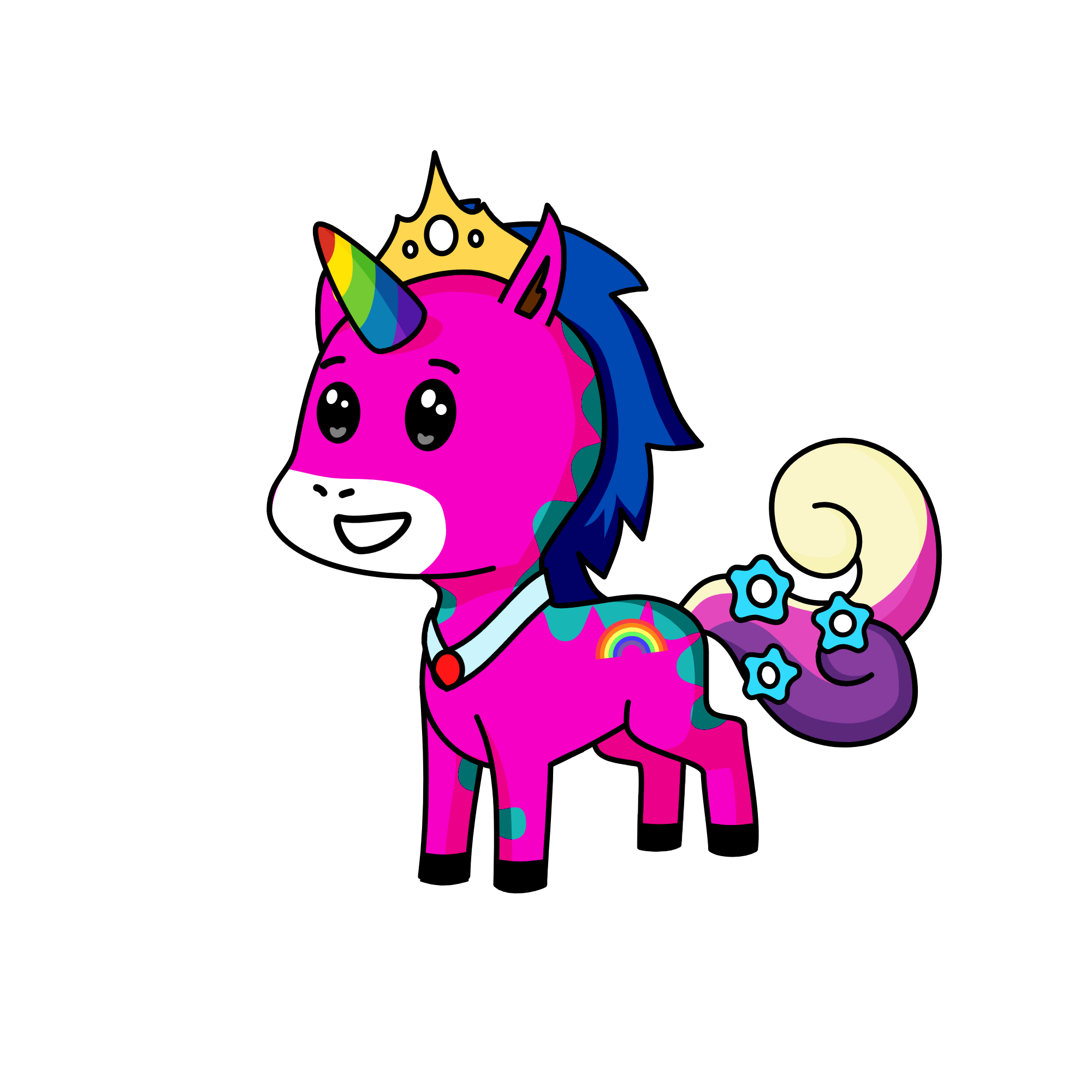 rainbow dash , the unicorn