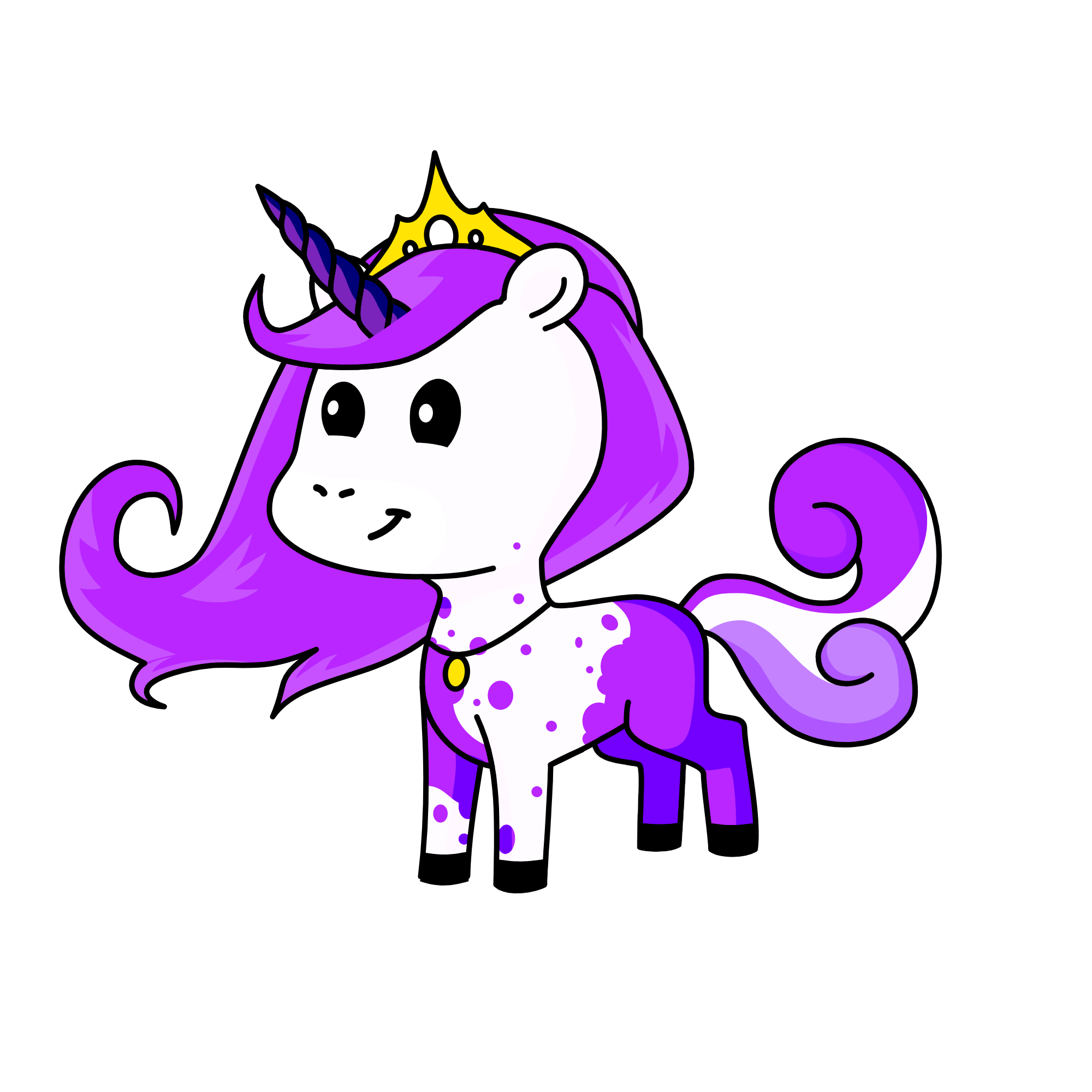 Purple Shade, the unicorn