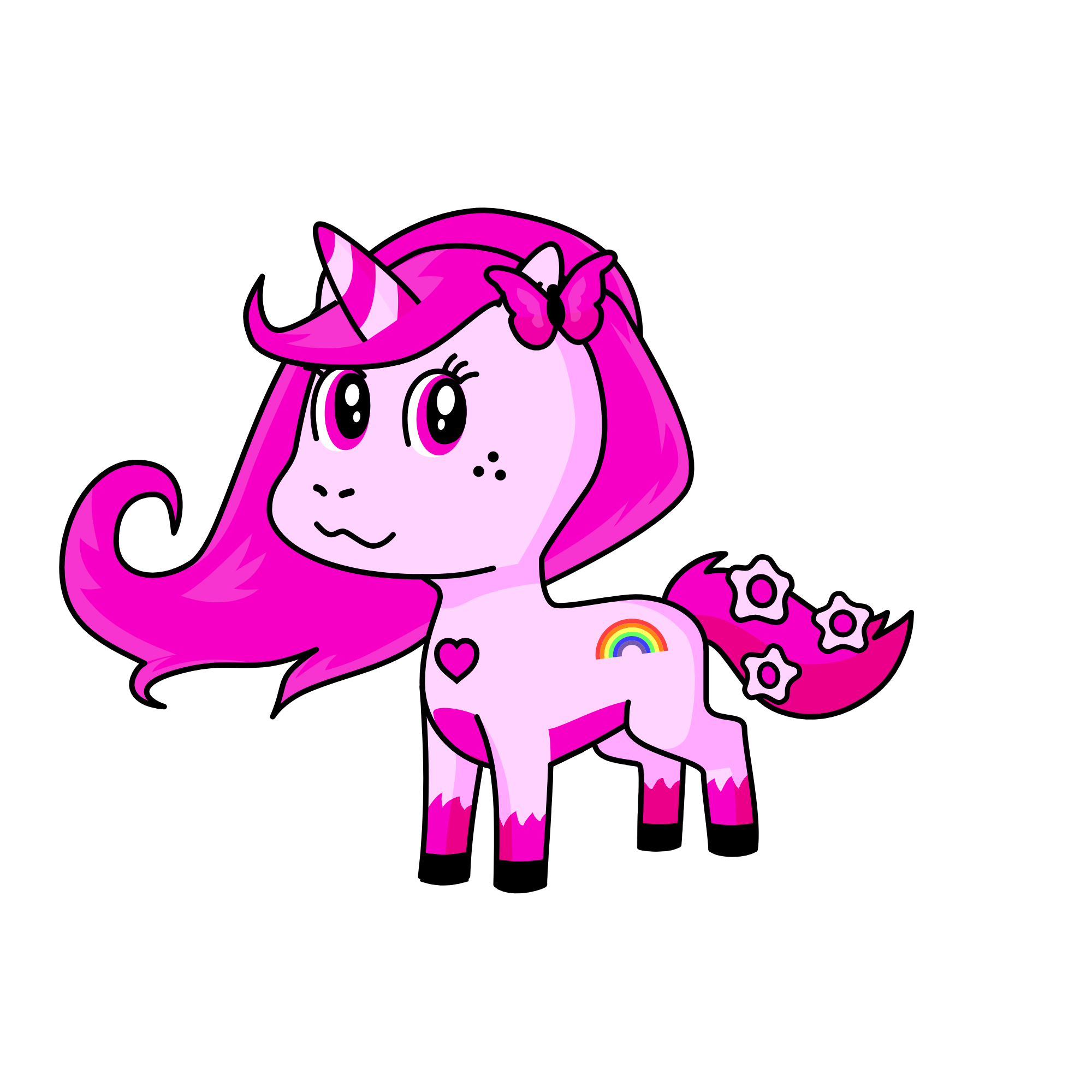 Pinky, the unicorn