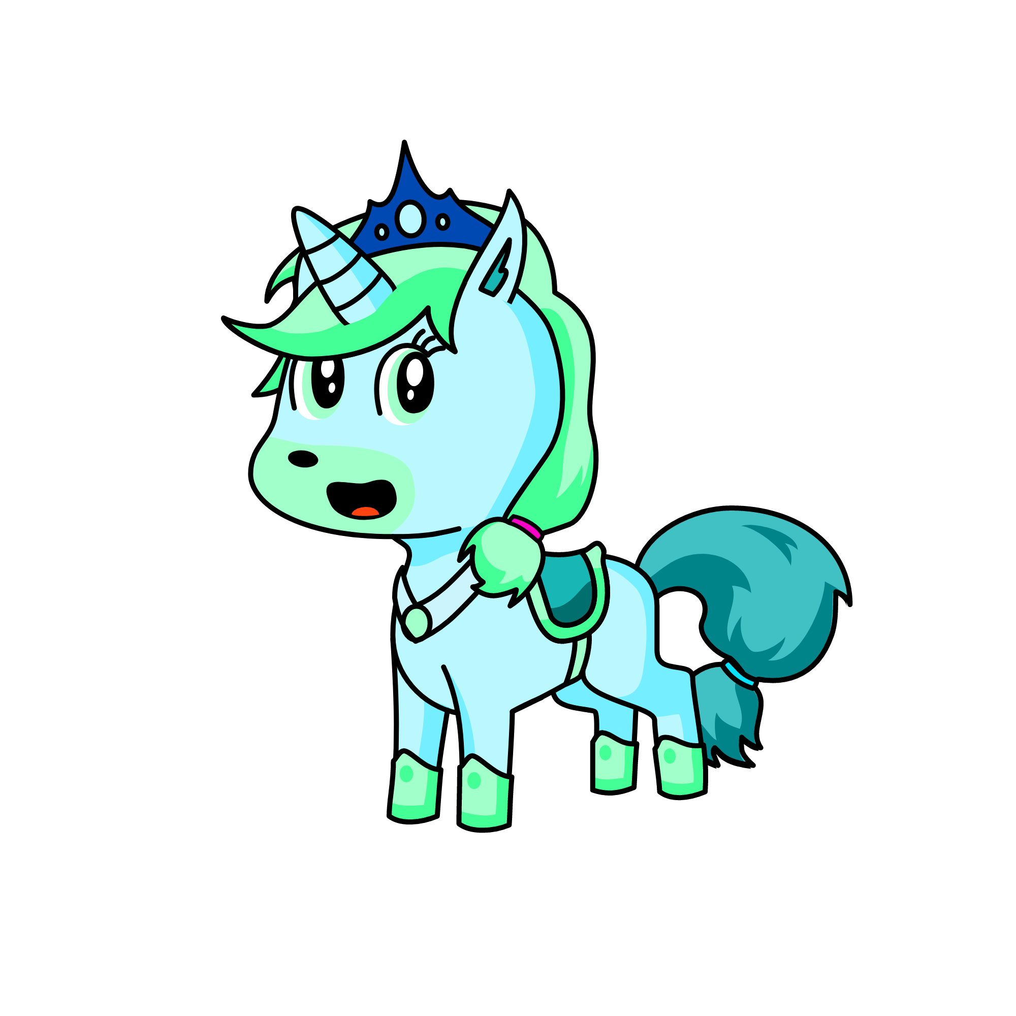 snowy, the unicorn
