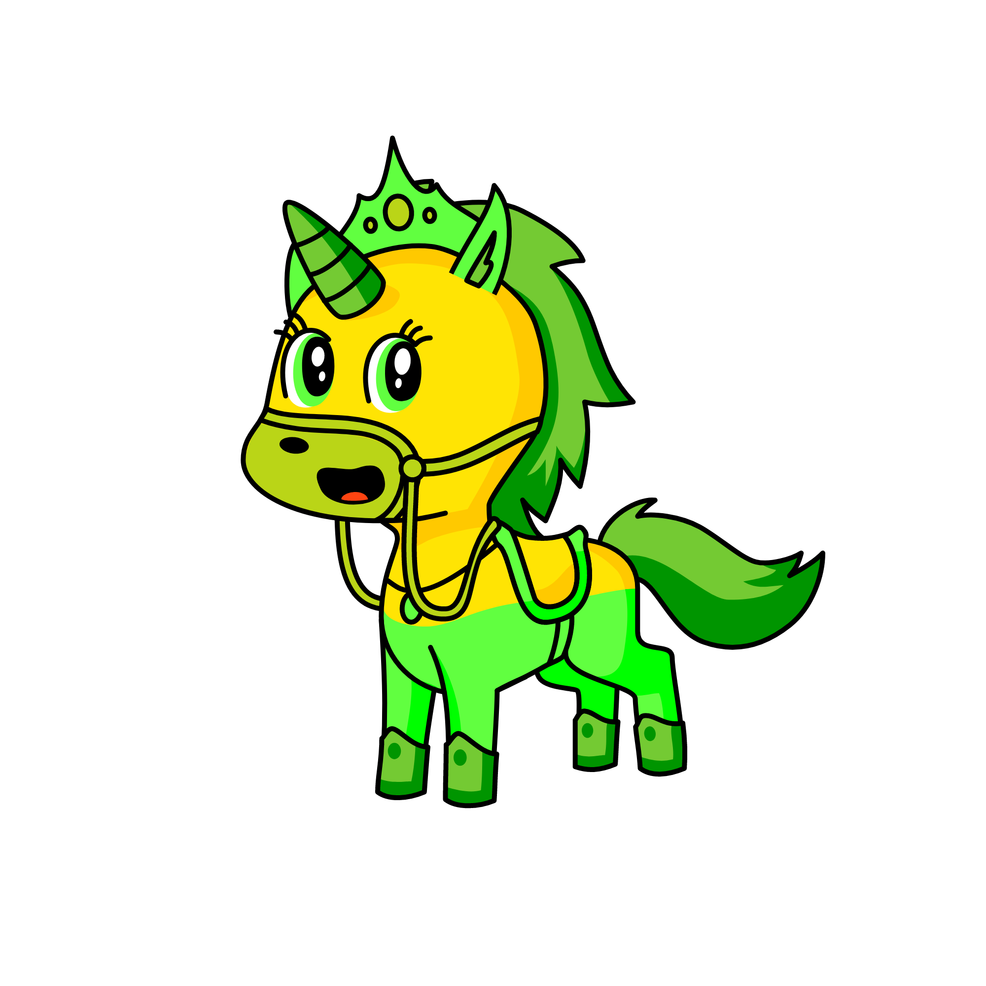 forest summer sun, the unicorn