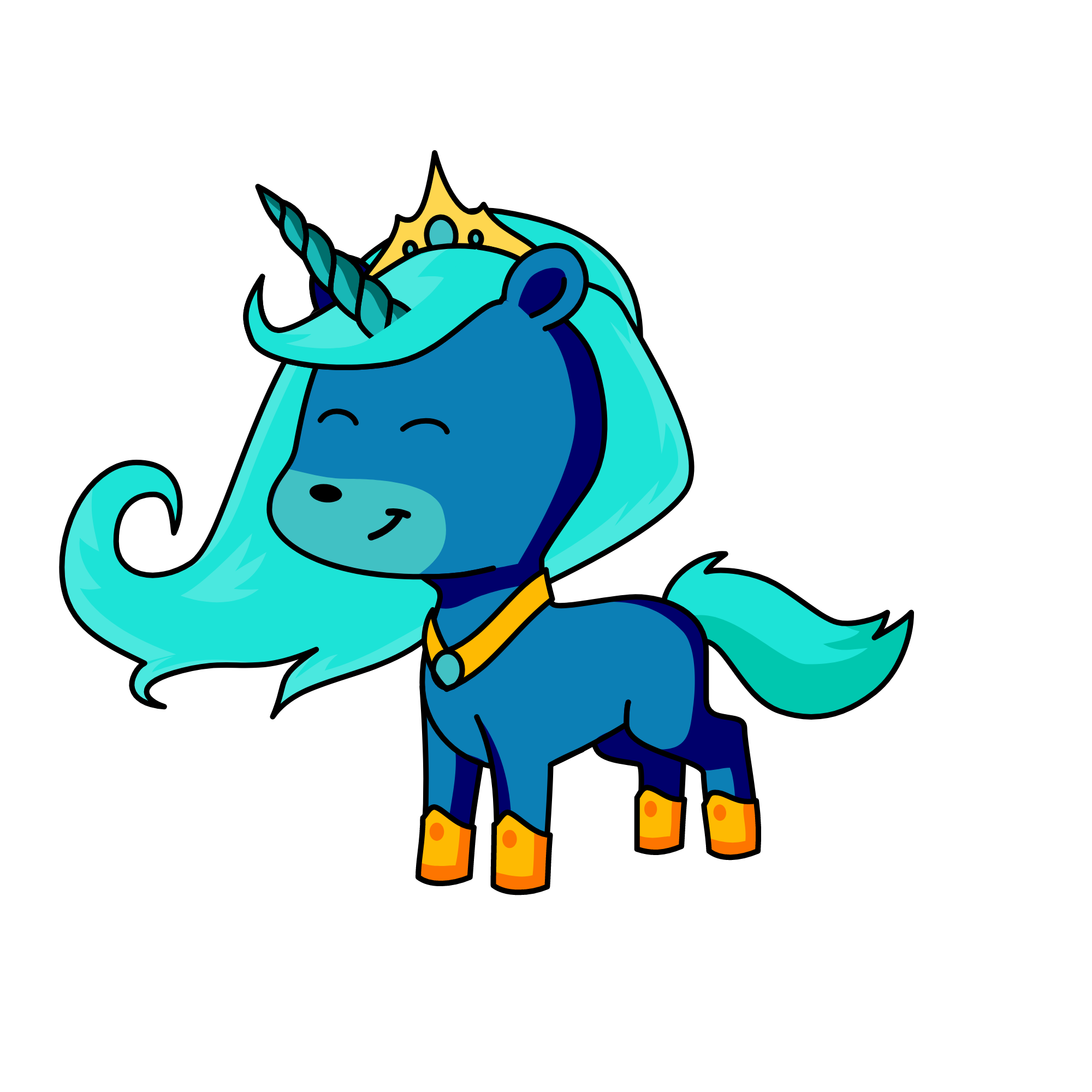 moonlight, the unicorn