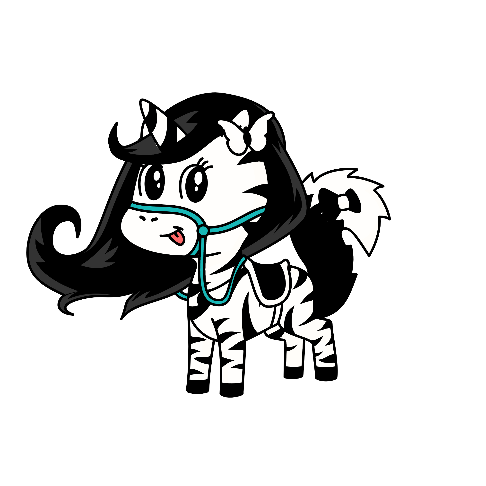 Zebrinha Filhote, the unicorn