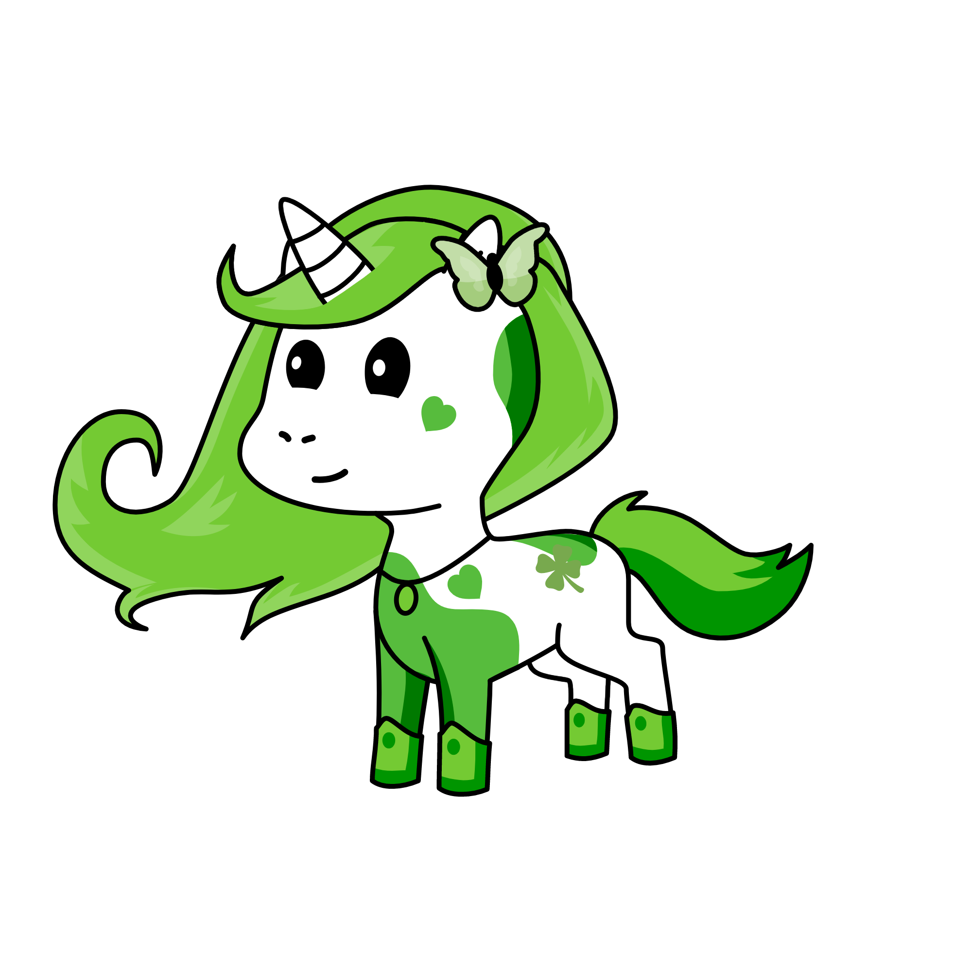 leaves, the unicorn