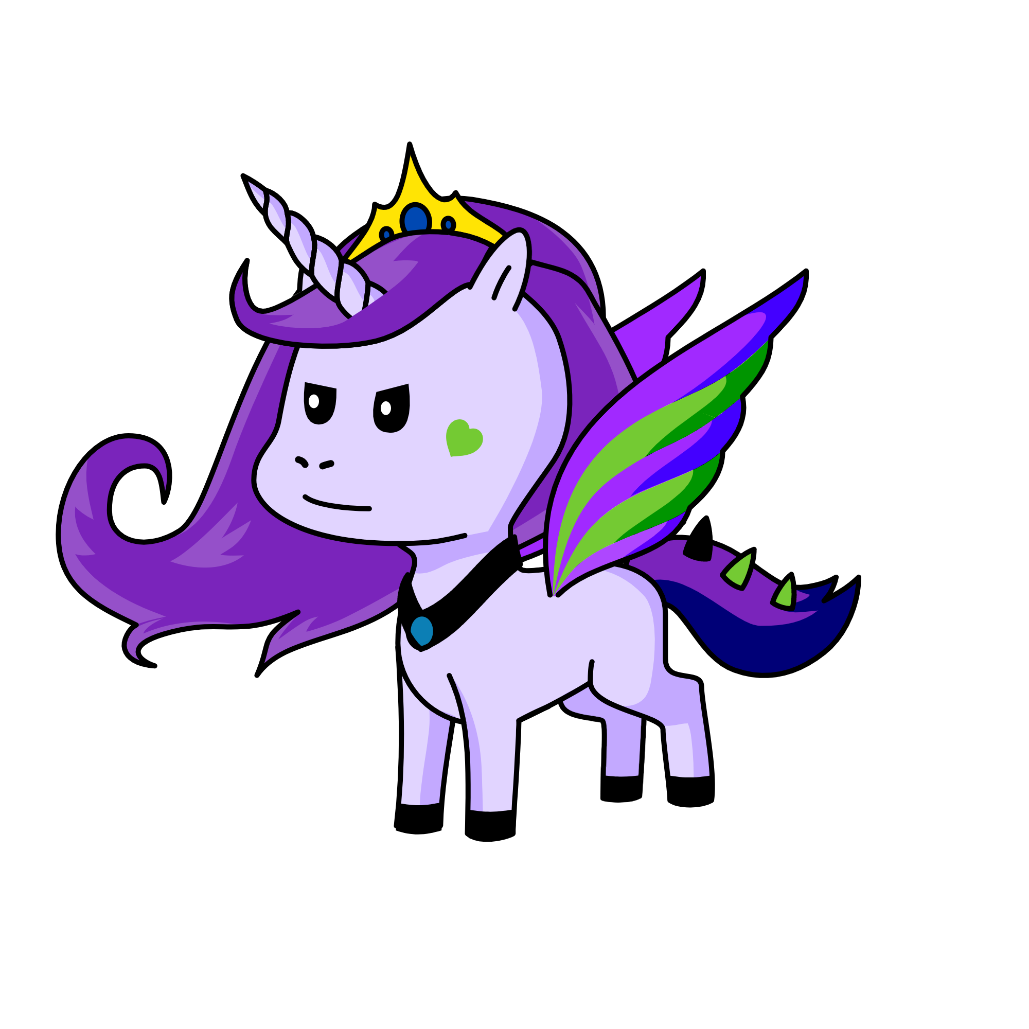 Queen Mal, the unicorn