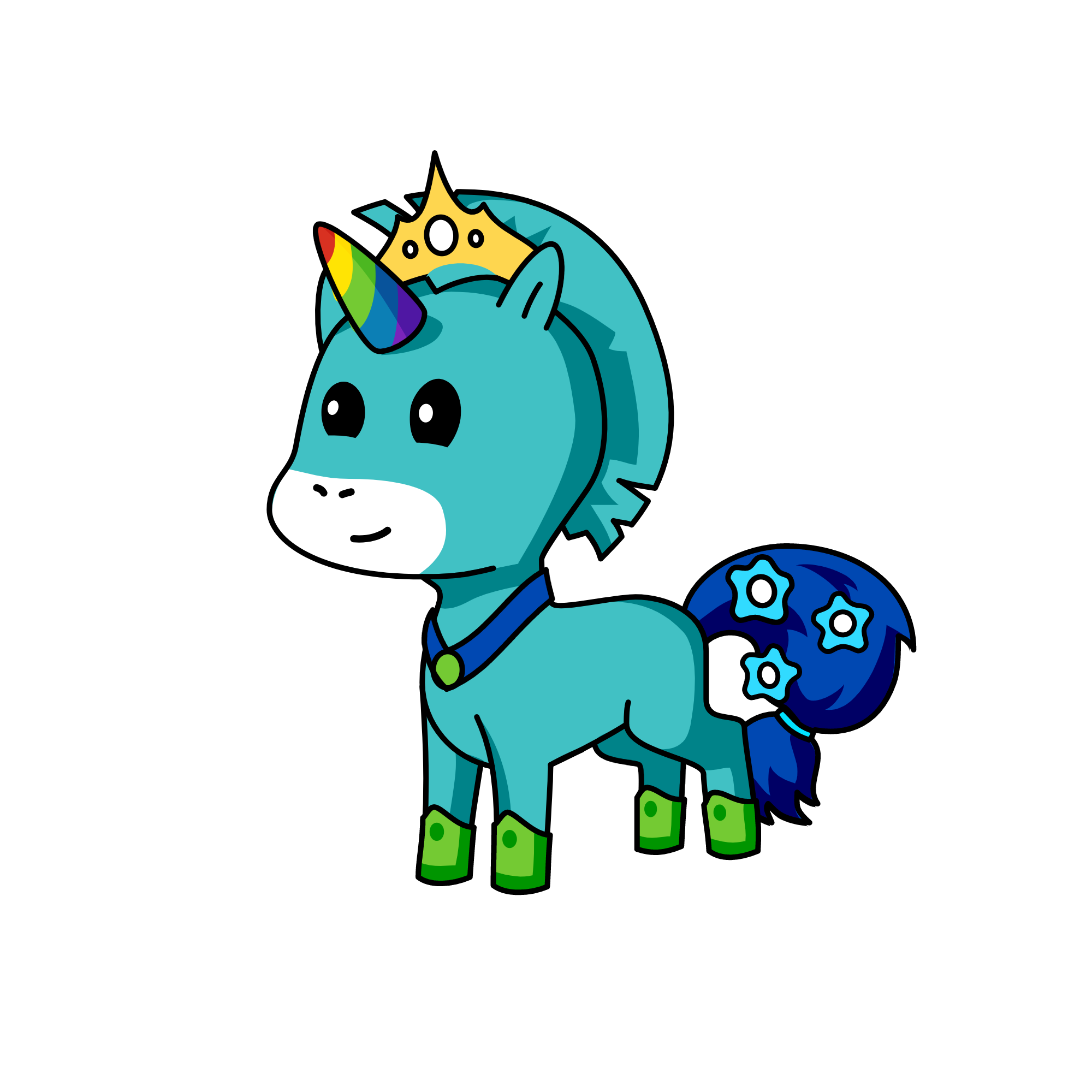 cute, the unicorn