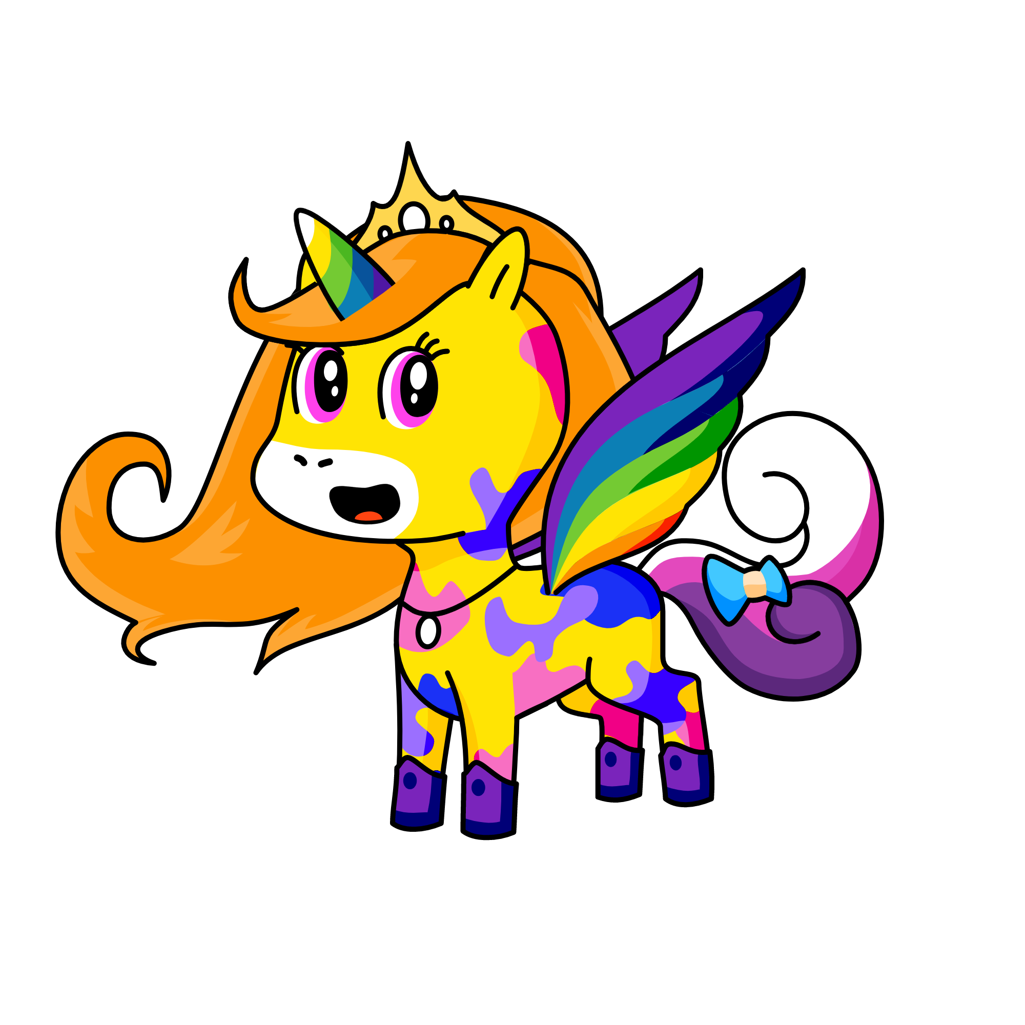 White Moon, the unicorn