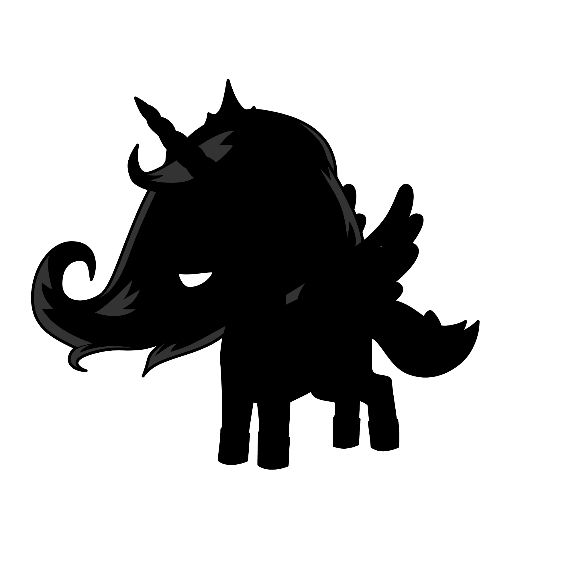 Shadow Queen, the unicorn