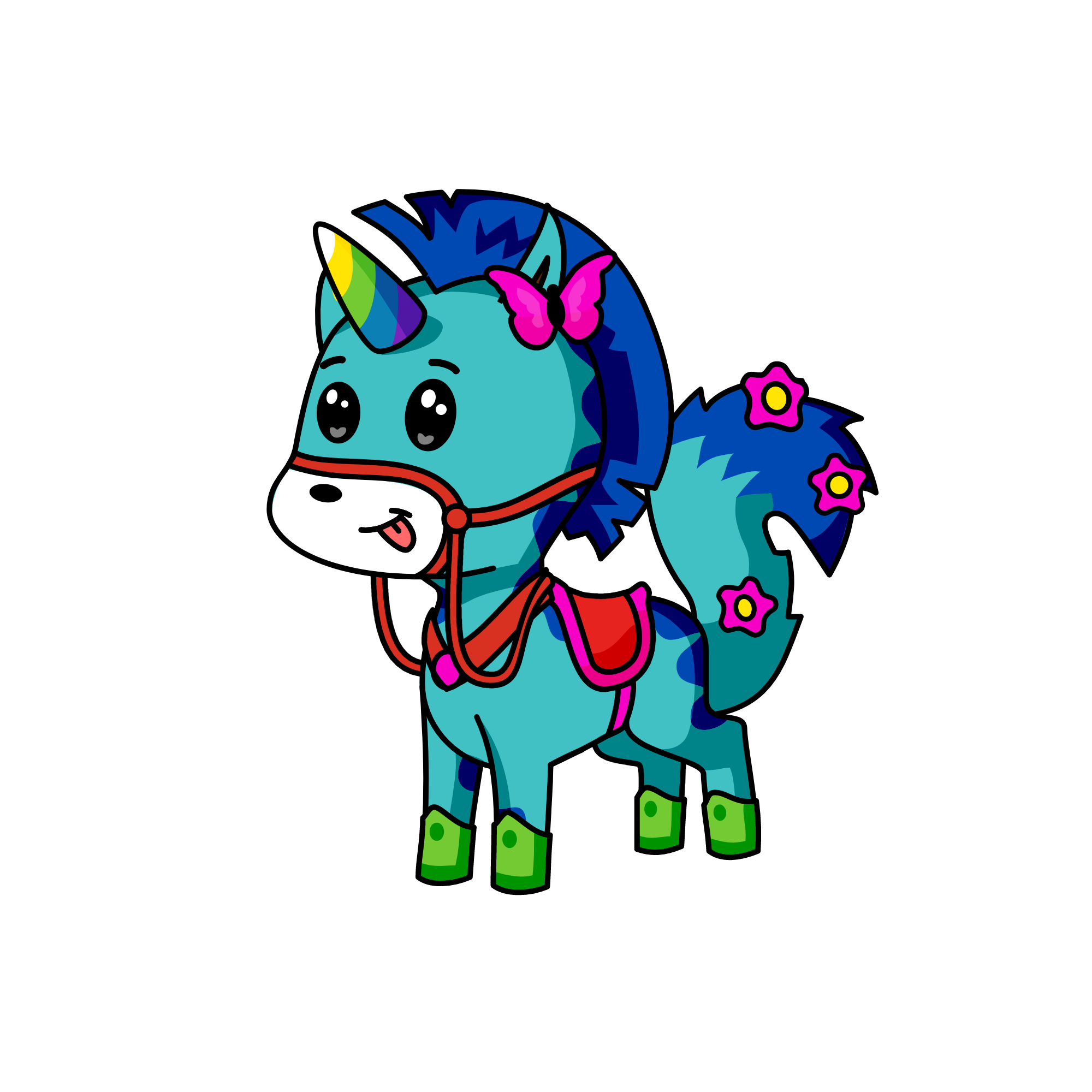 ebony, the unicorn