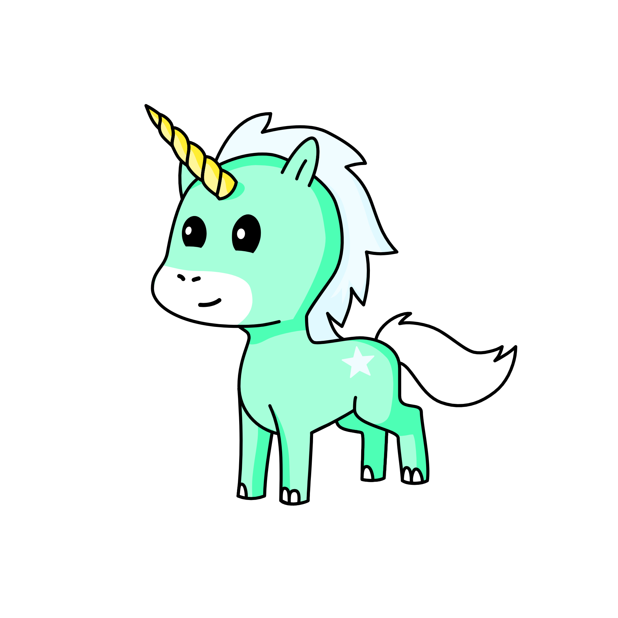 Minty, the unicorn