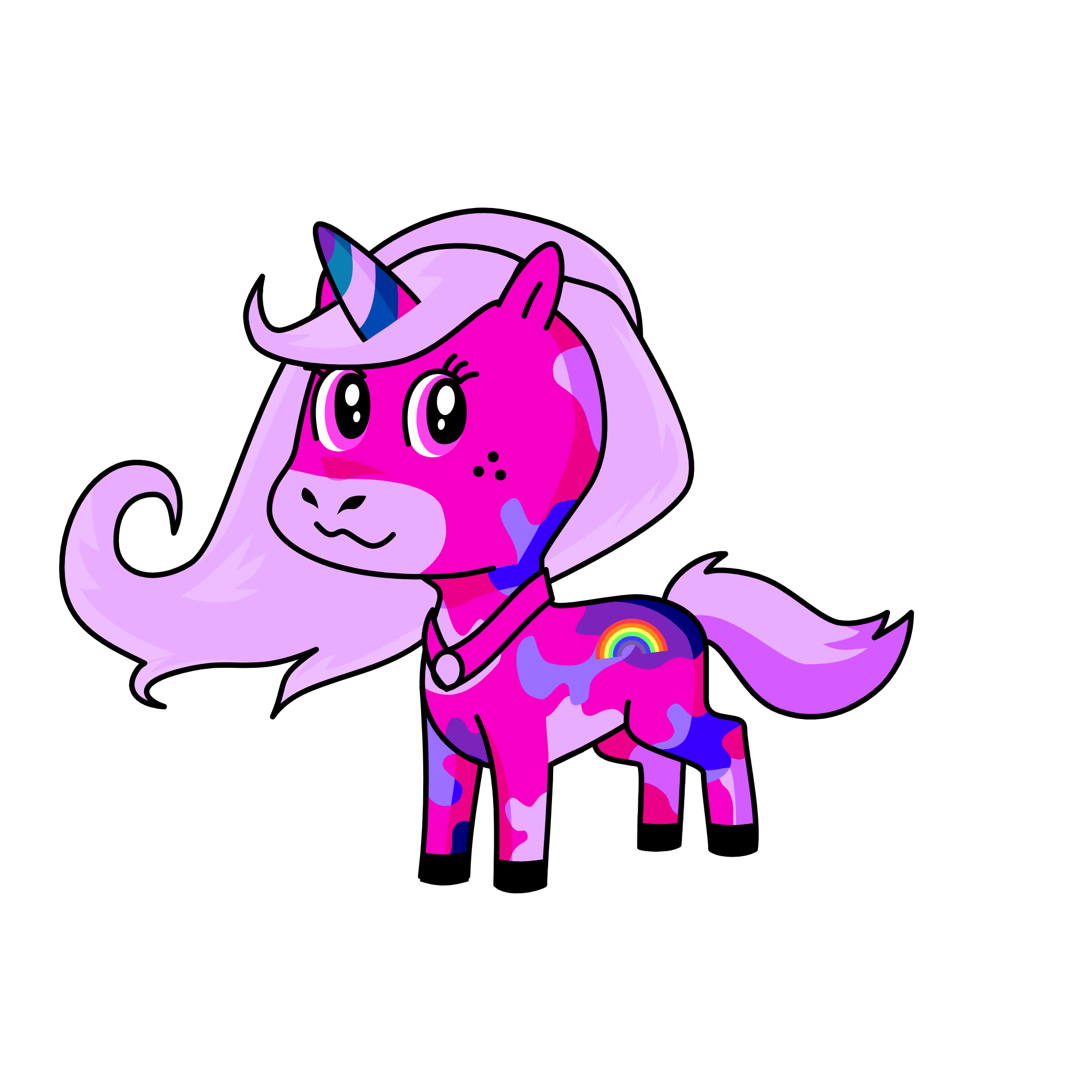 Pinky, the unicorn