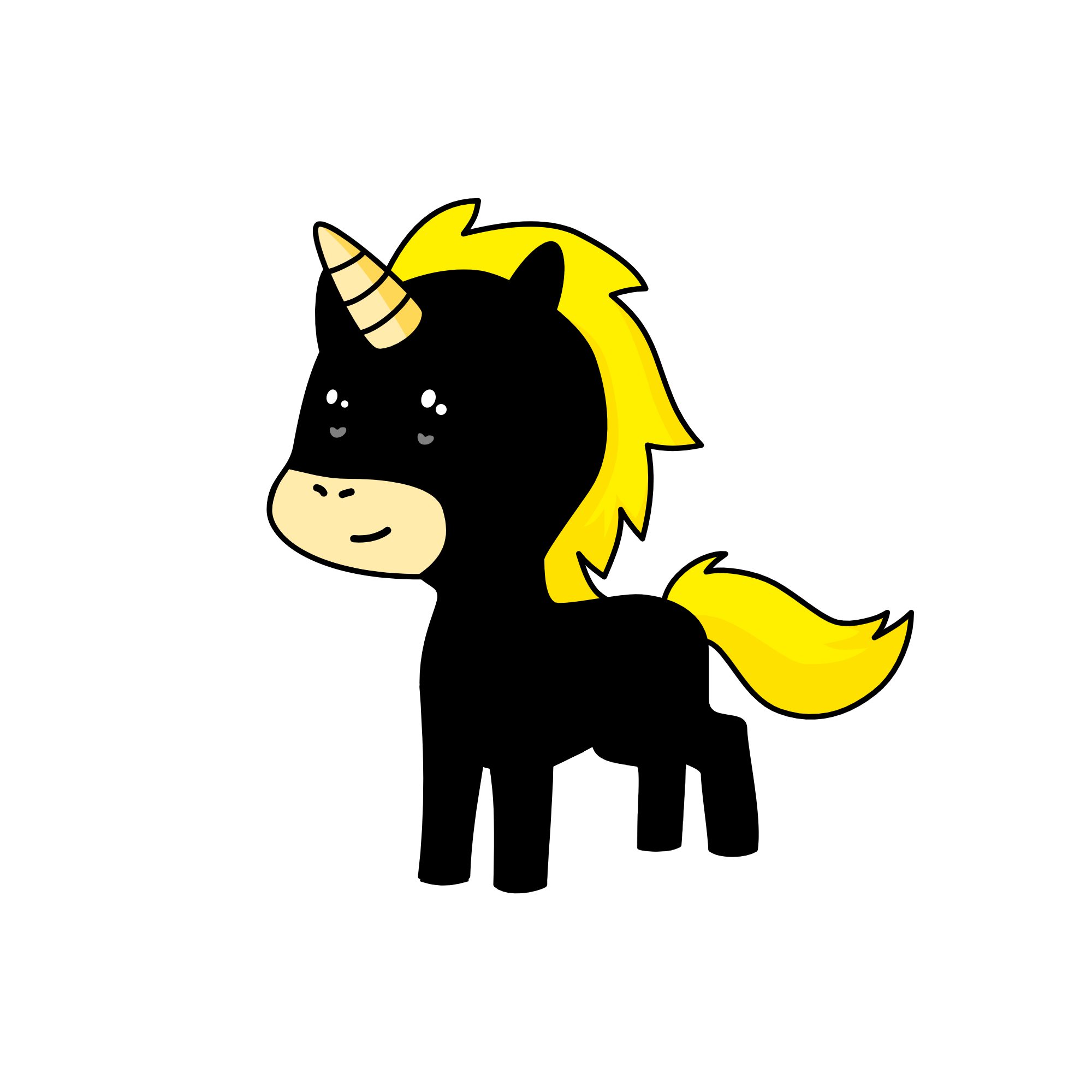 Pony kitty cat noir ( pony noir ), the unicorn