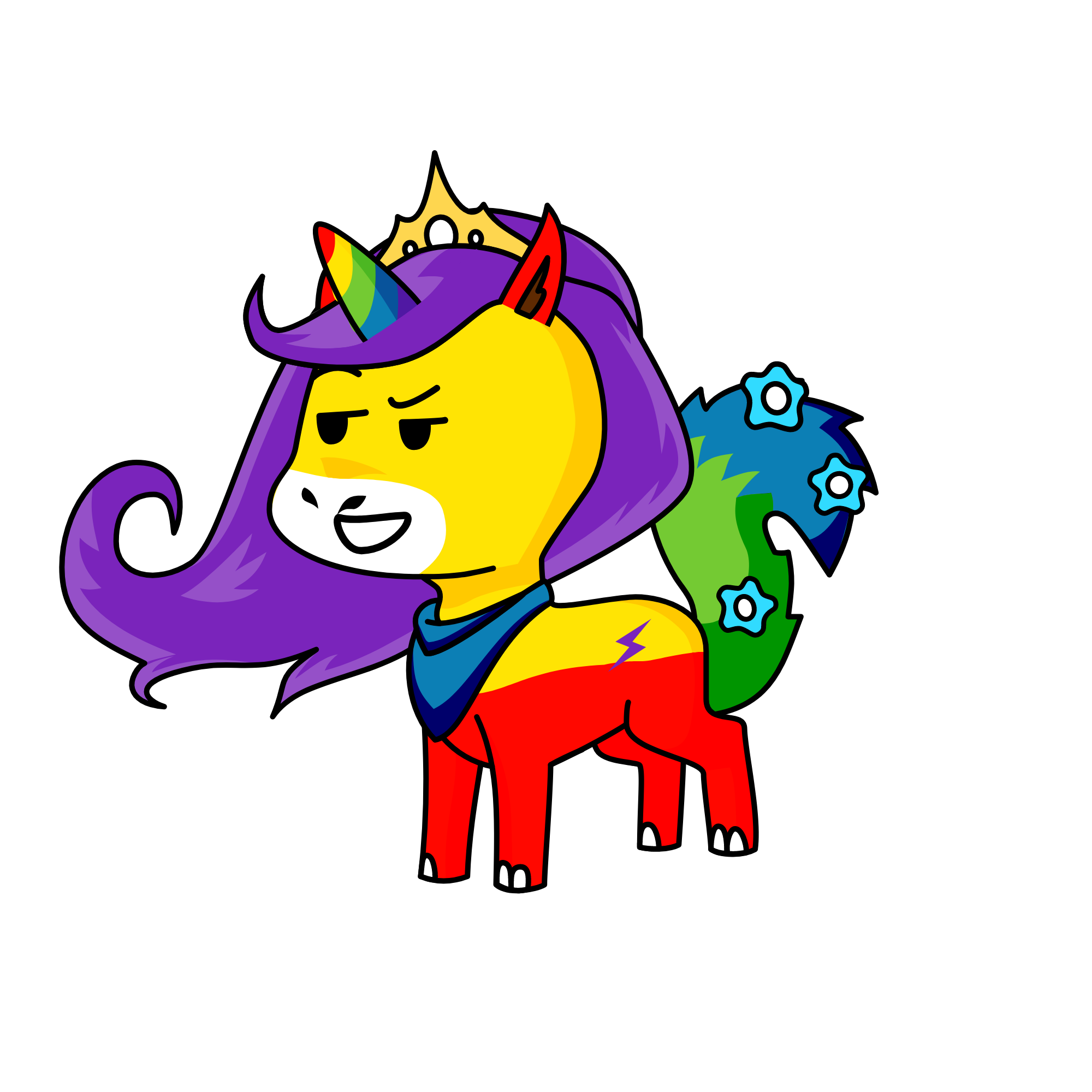 Bandana Man, the unicorn