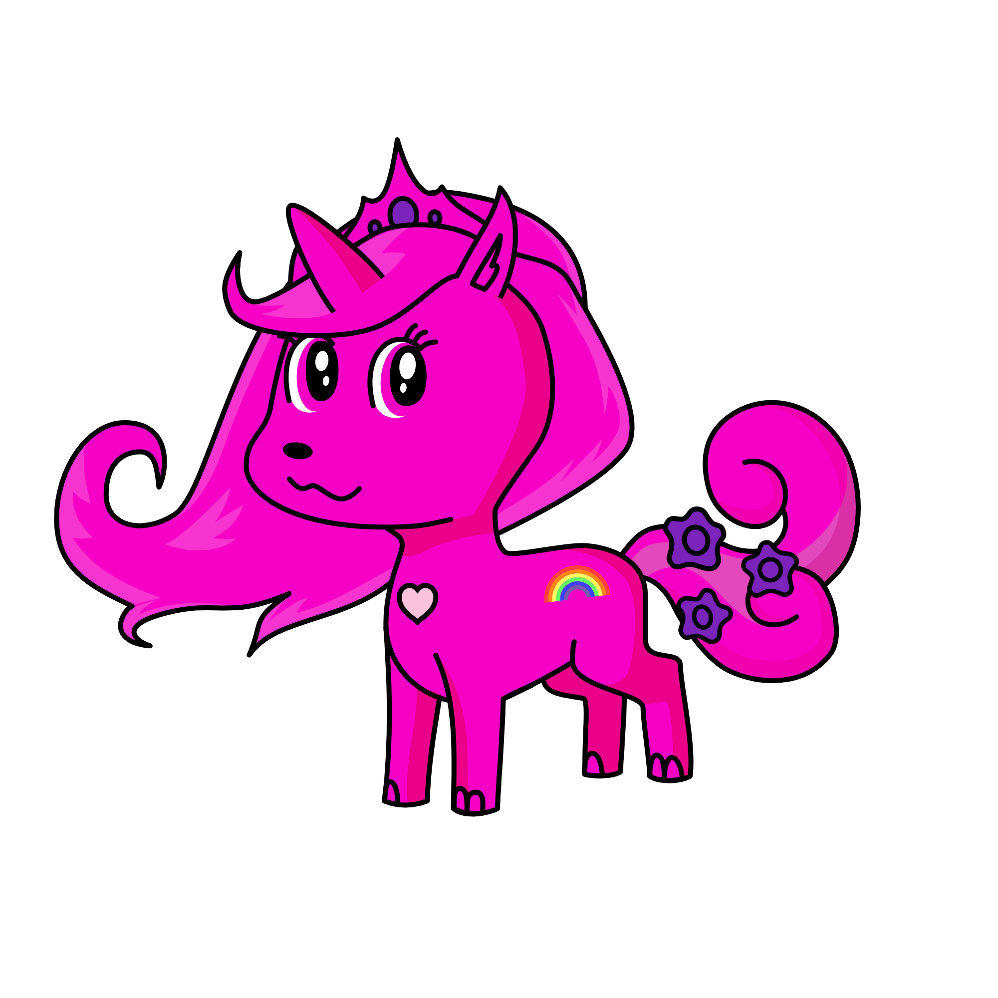 Pink., the unicorn