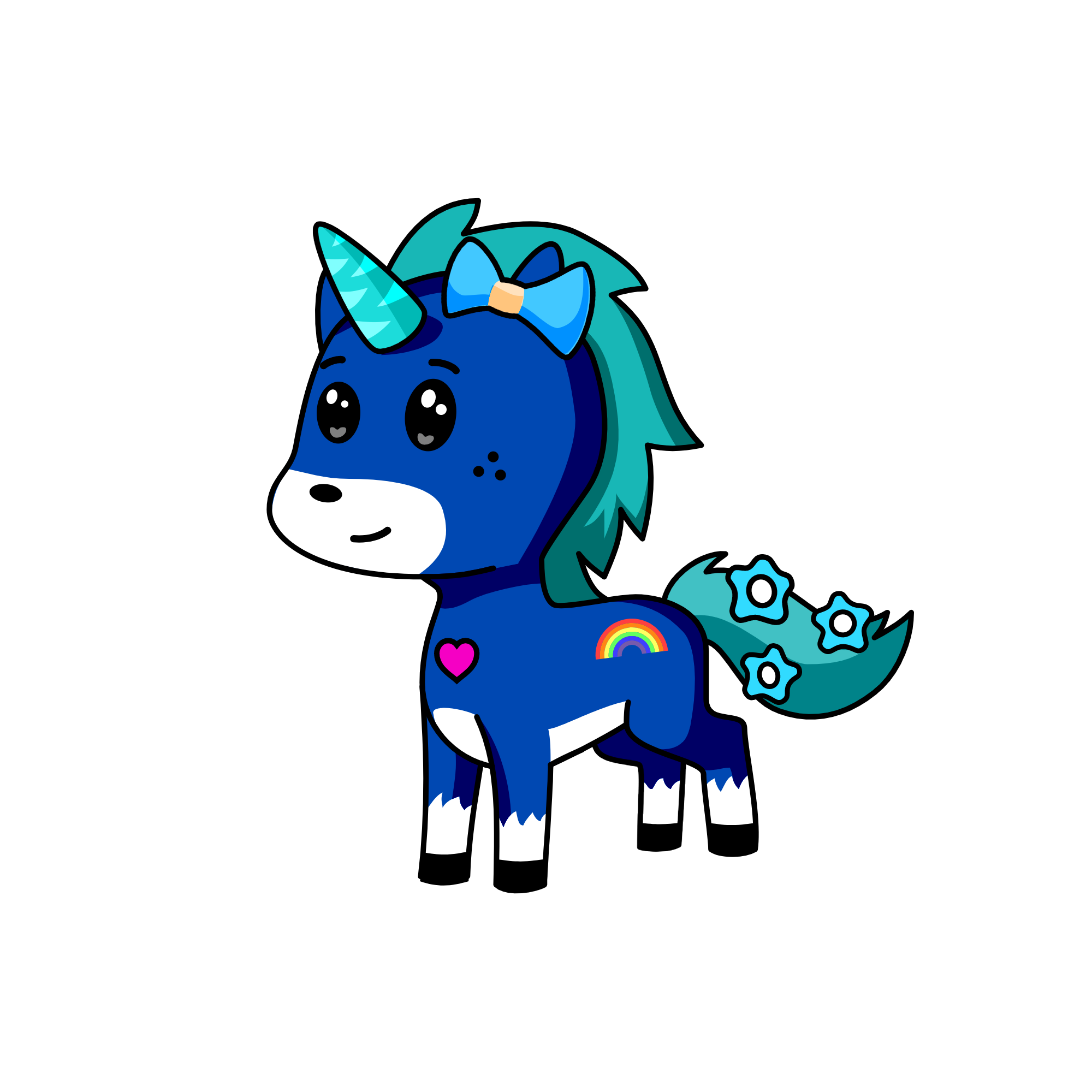 moonlight, the unicorn