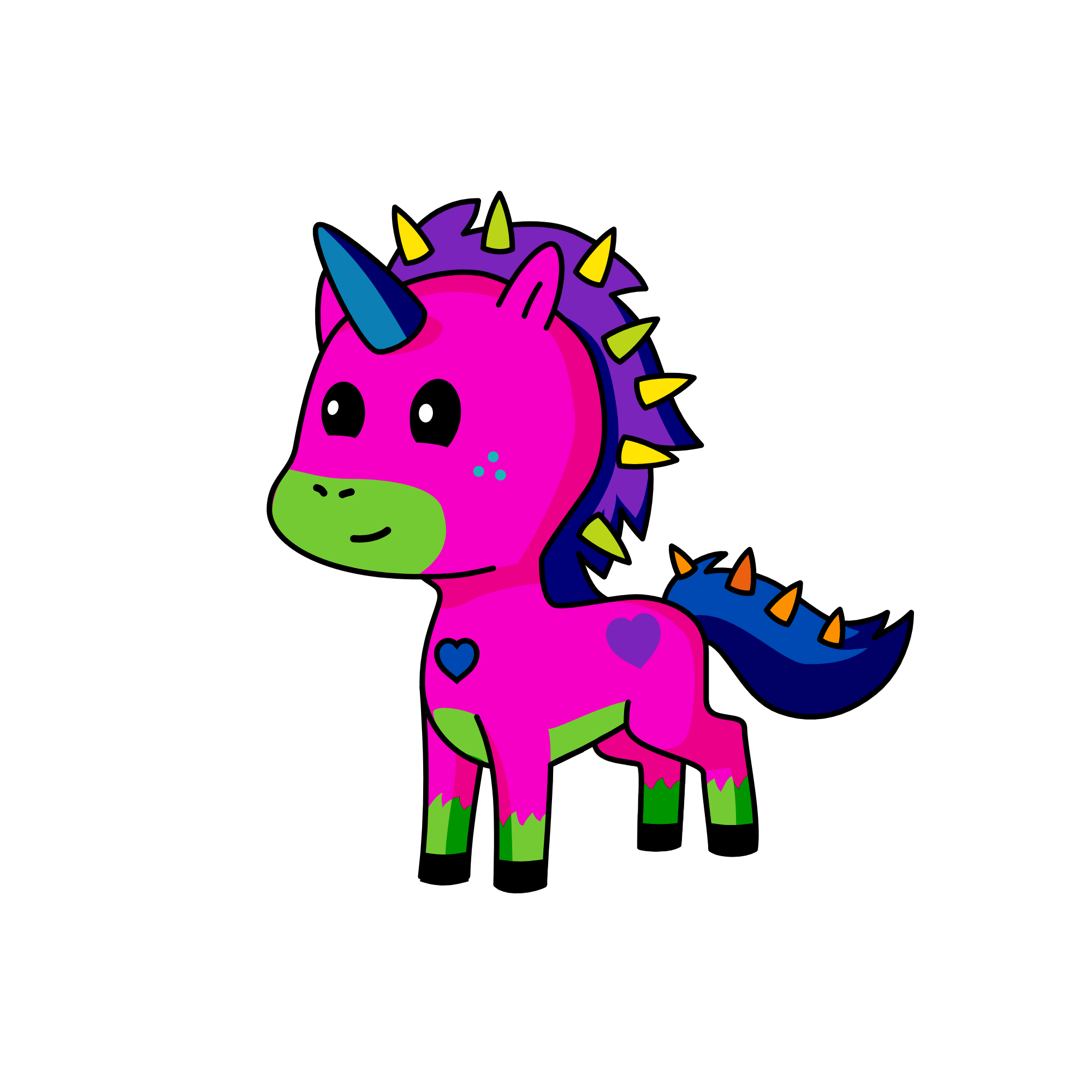 COLOUR GIRL, the unicorn