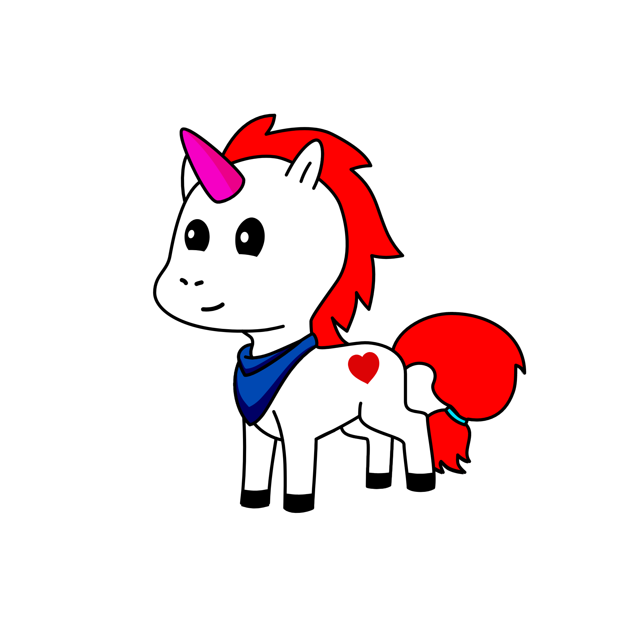 7, the unicorn