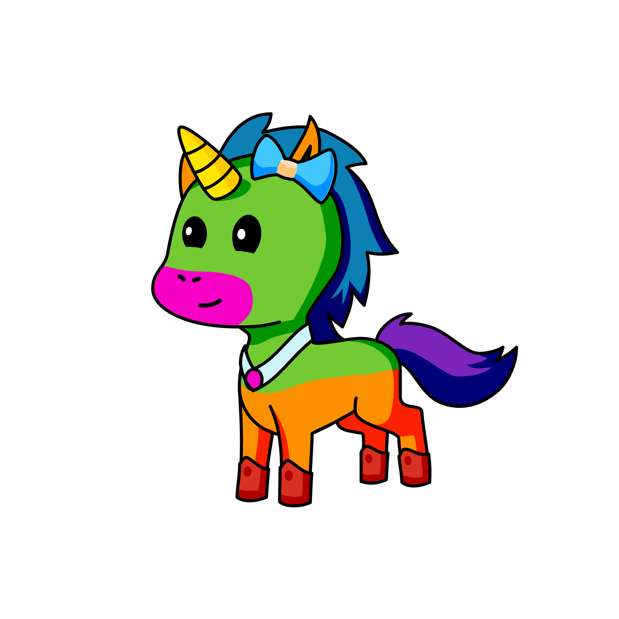 rainbow, the unicorn