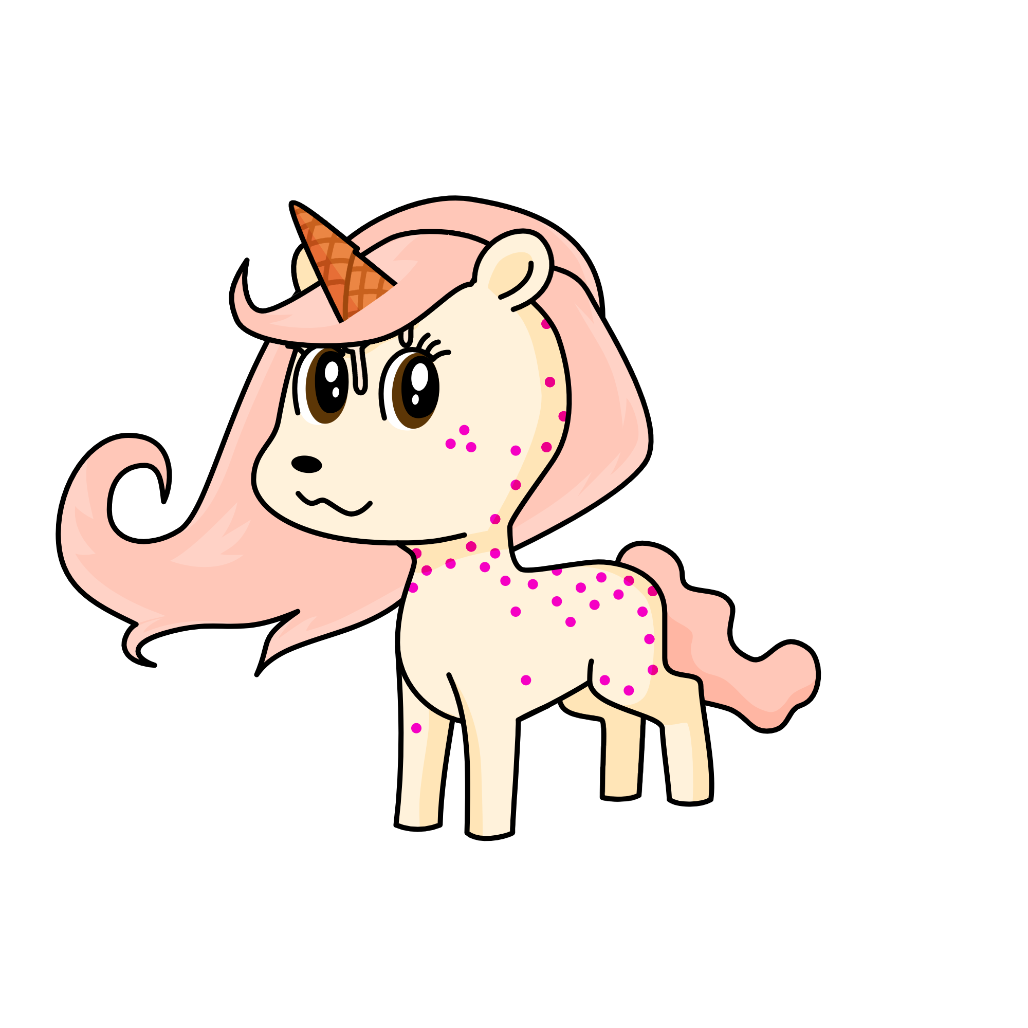 Vanilla ice cream, the unicorn